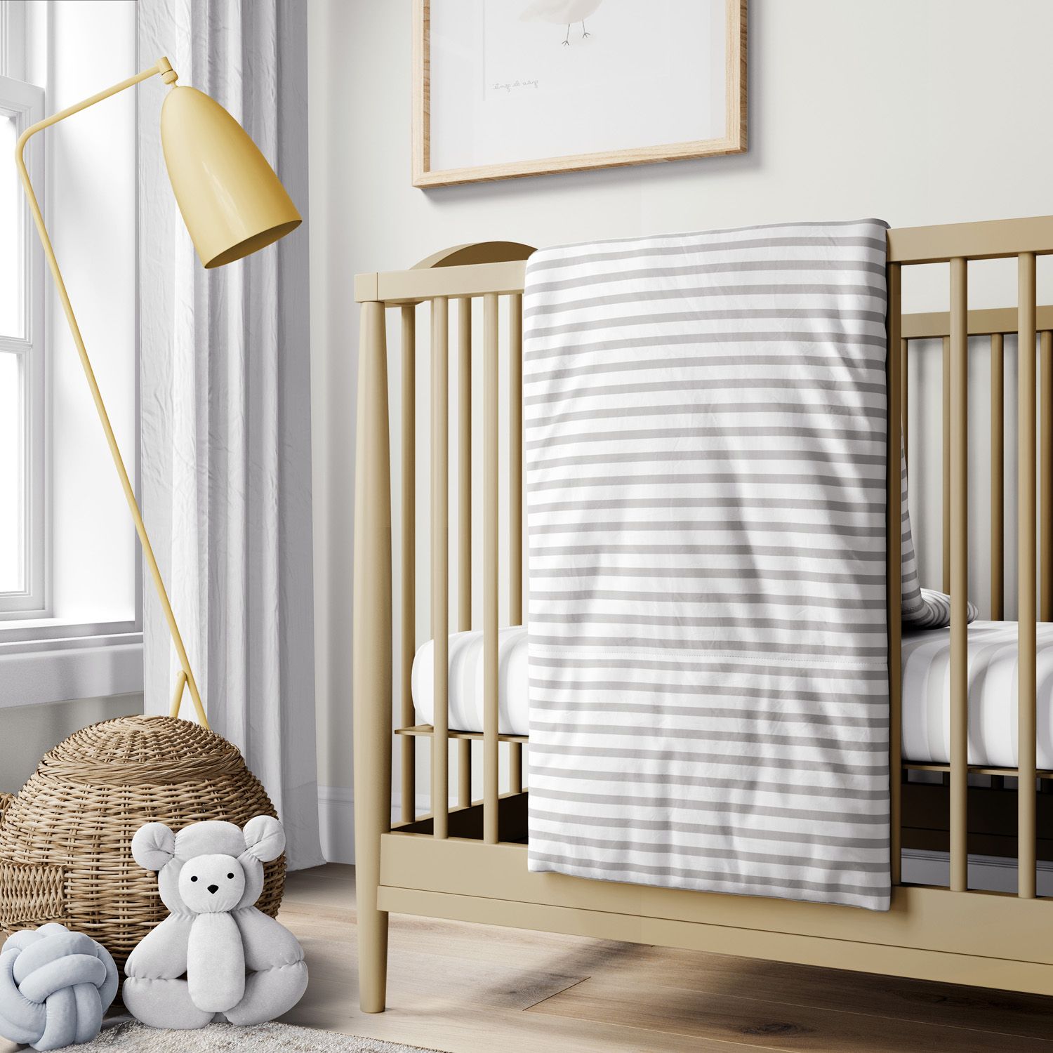 Edredom de Berço Listra Rosa