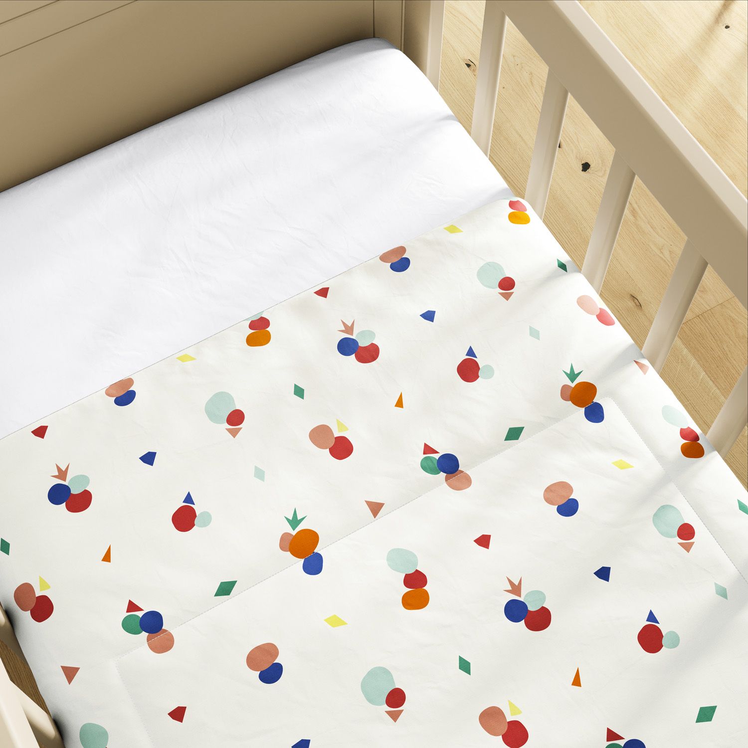 Edredom de Berço Geométrico Vintage