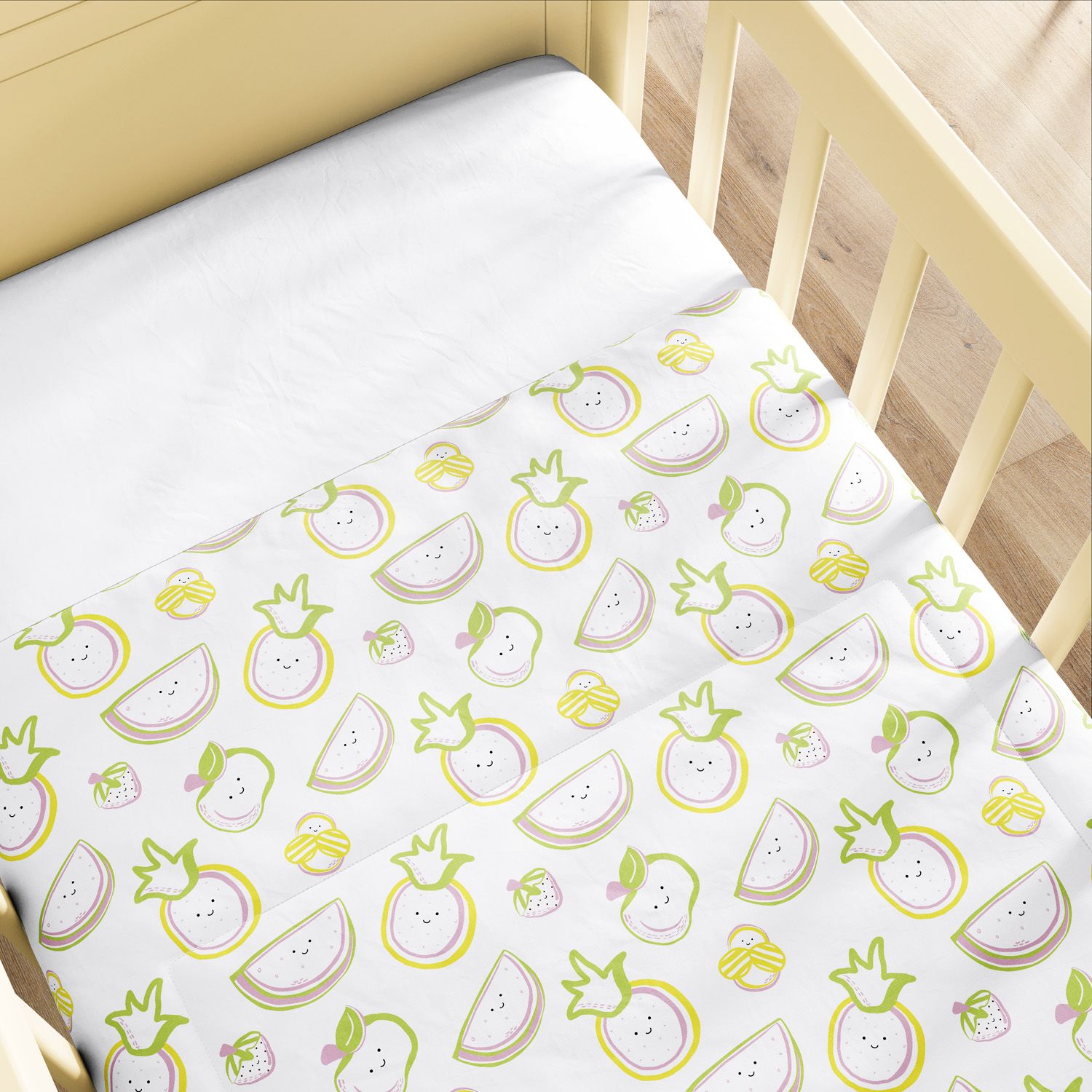 Edredom de Berço Frutinhas Colorido