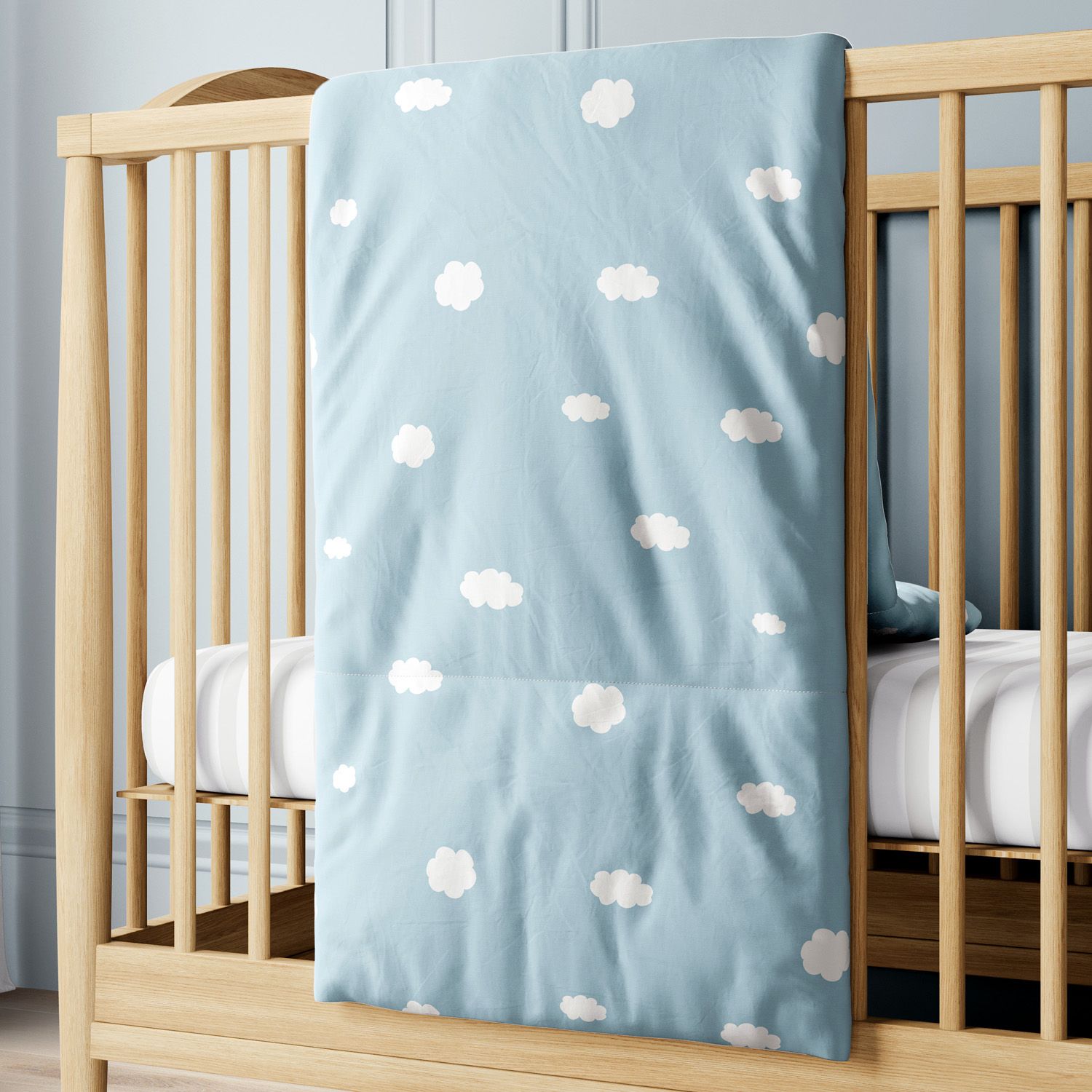 Edredom de Berço Nuvem Céu Azul