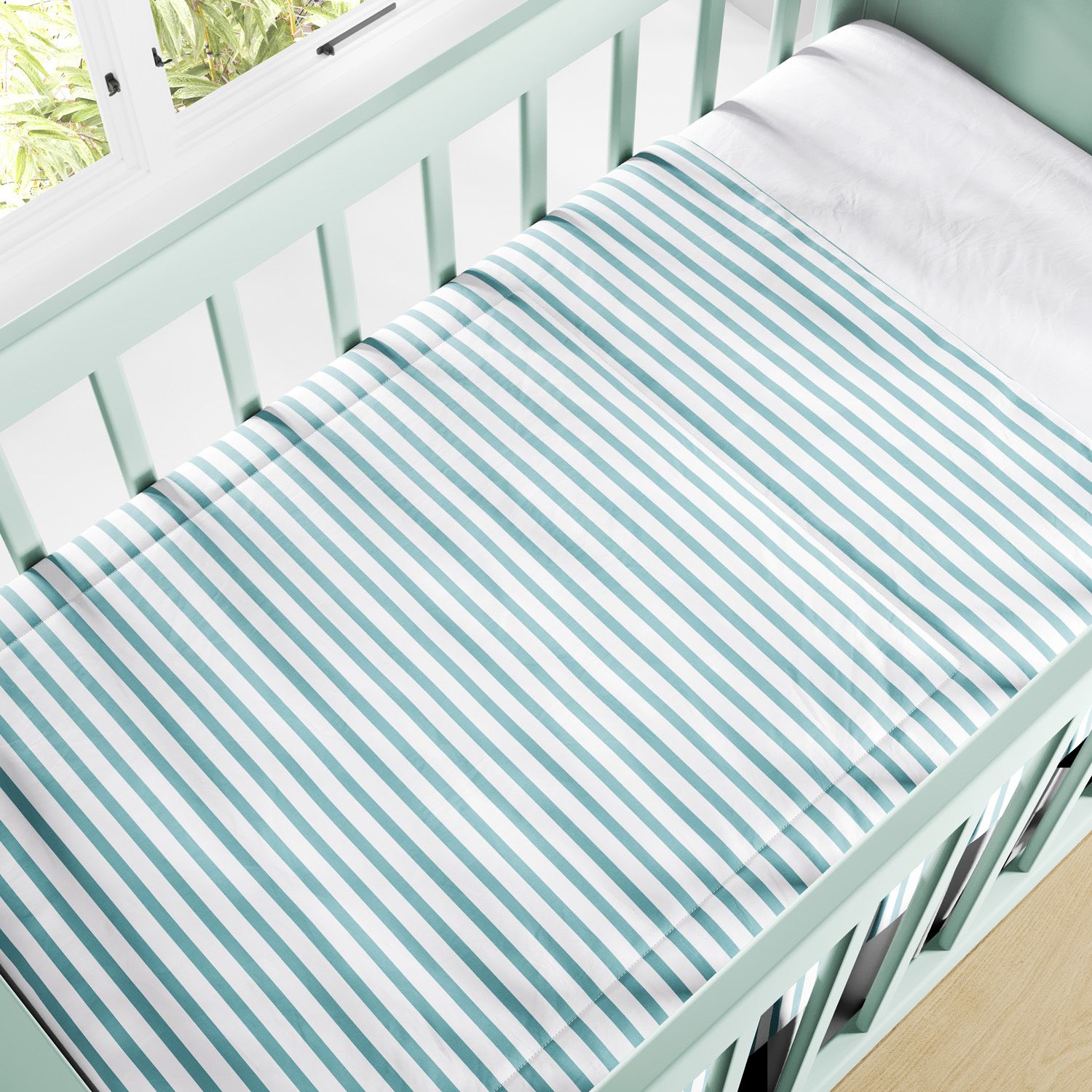 Edredom de Berço Listra Rosa