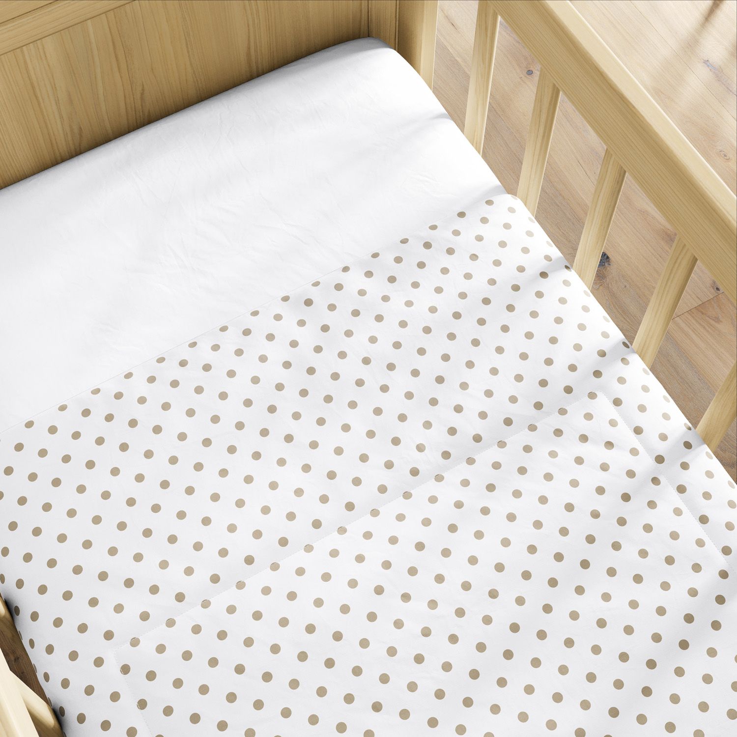 Edredom de Berço Petit Poá Branco e Rosa