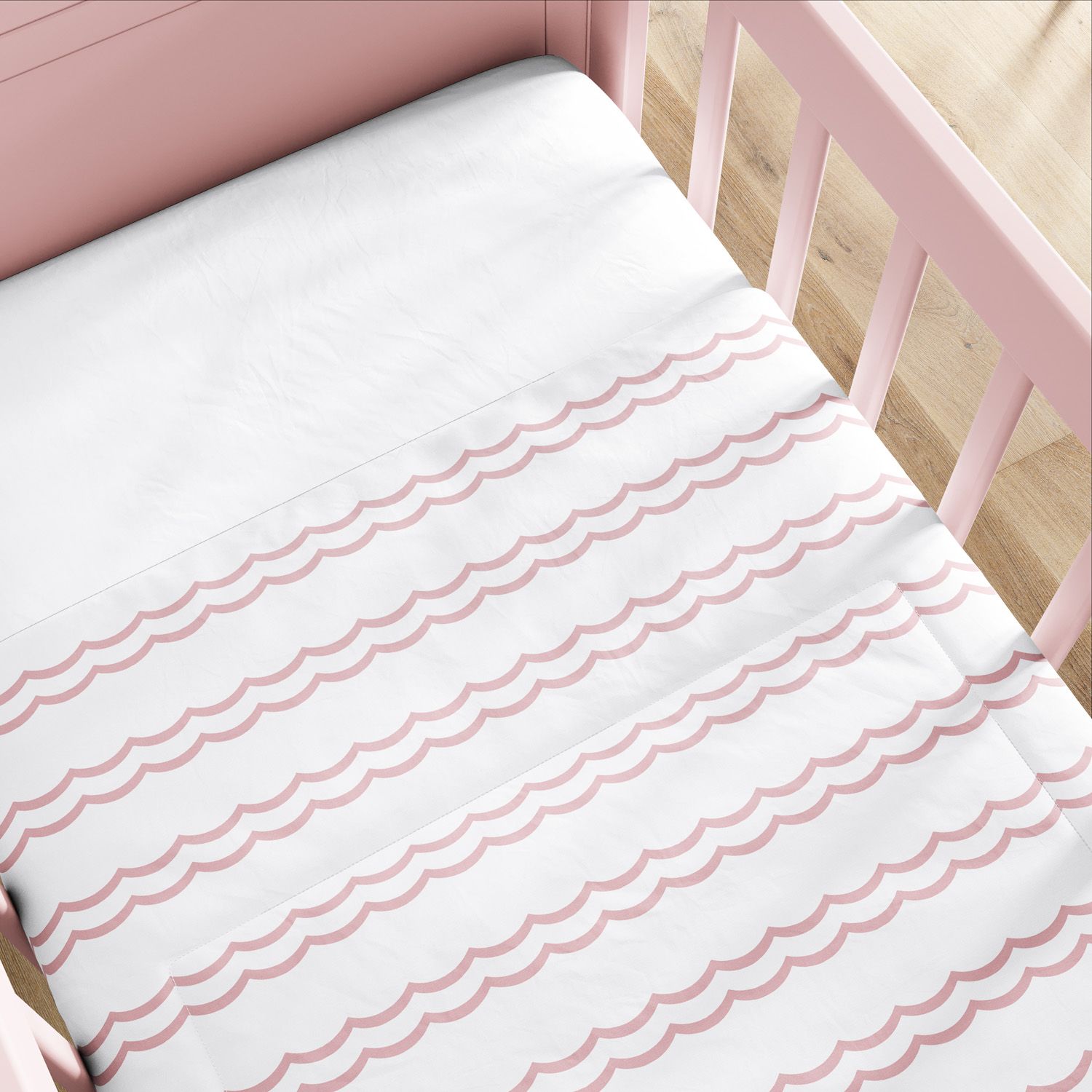 Edredom de Berço Ondinha Cinza