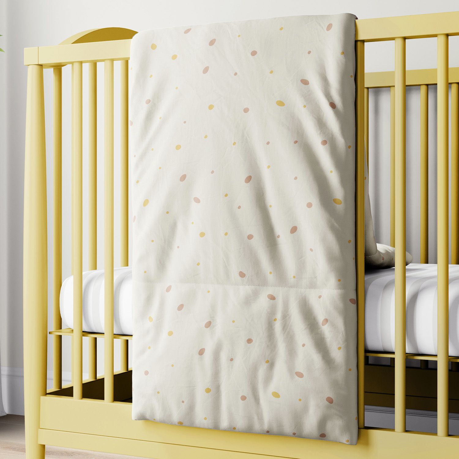 Edredom de Berço Poá Artsy Bege