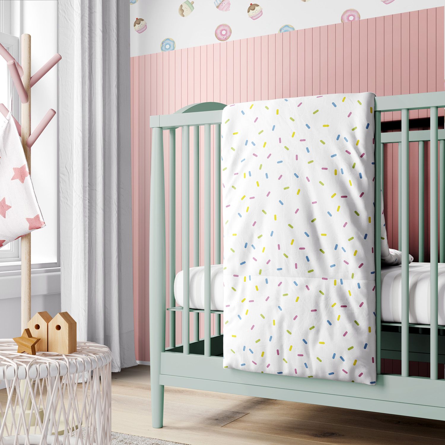 Edredom de Berço Granulado Colorido