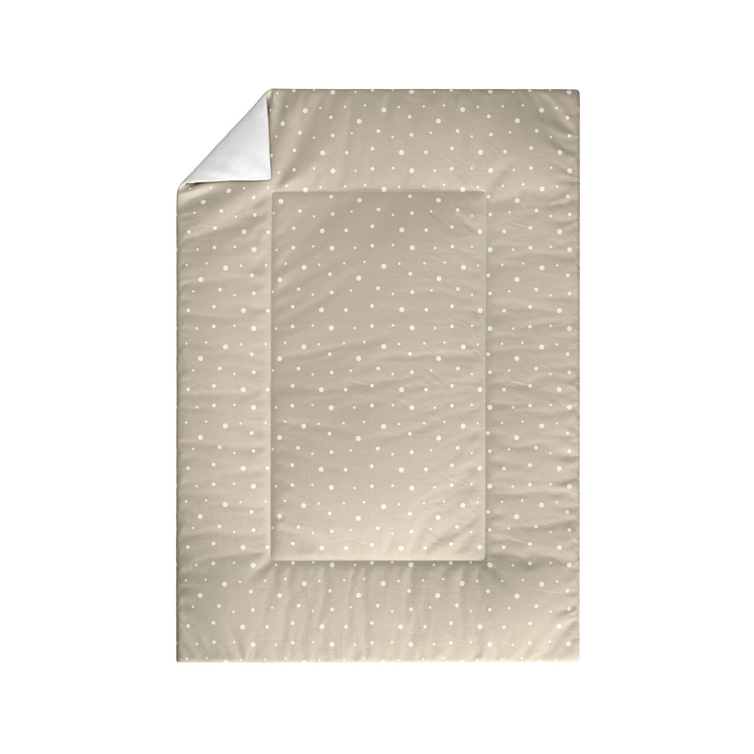 Edredom de Berço Poá Bege