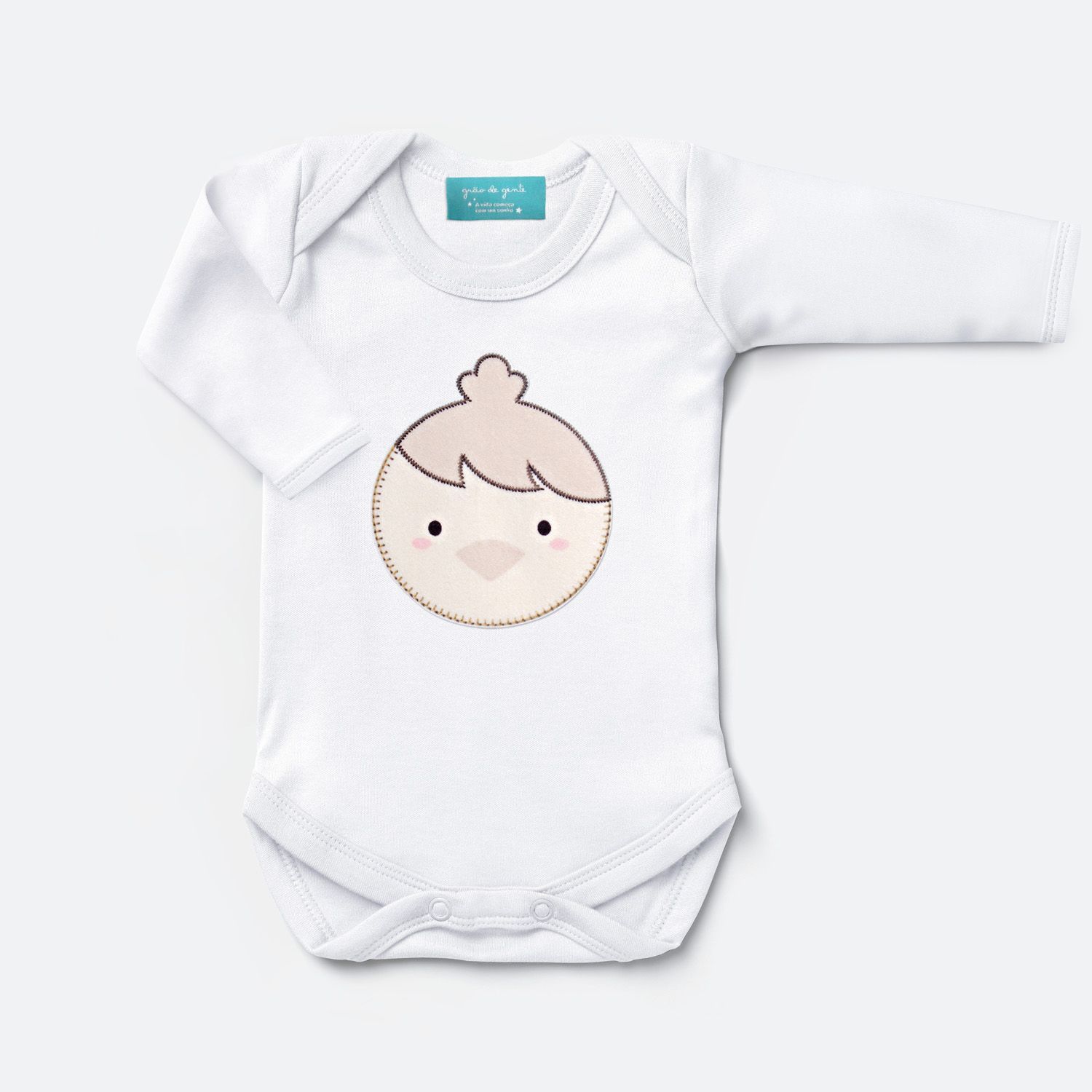 Body Manga Curta Amiguinho Pintinho M