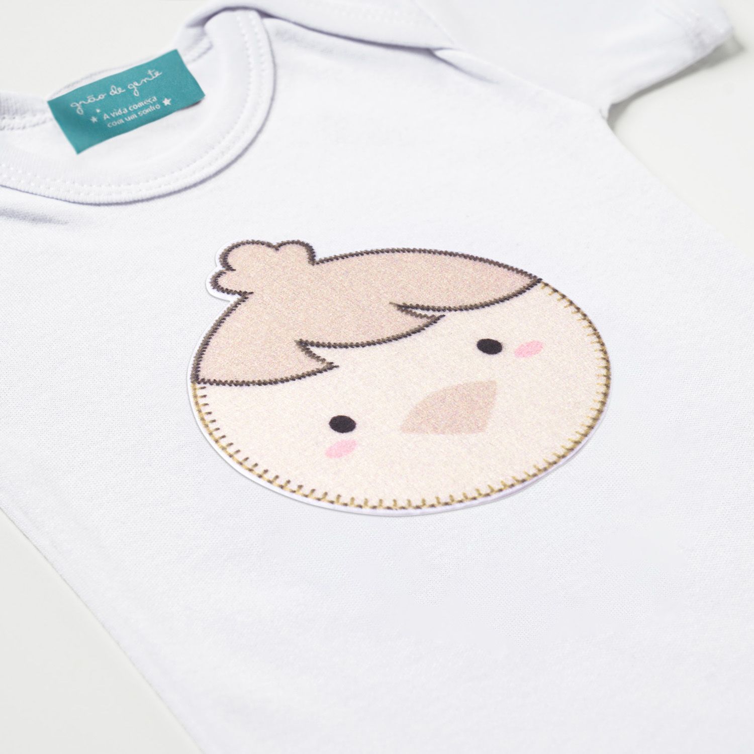 Body Manga Curta Amiguinho Pintinho M