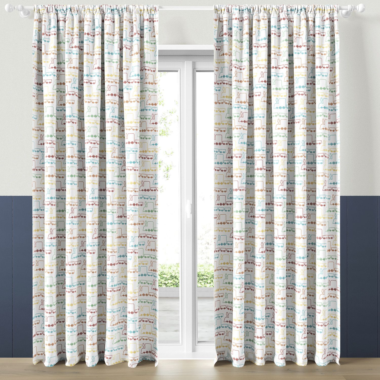 Cortina Infantil e Bebê Trenzinho Piuí