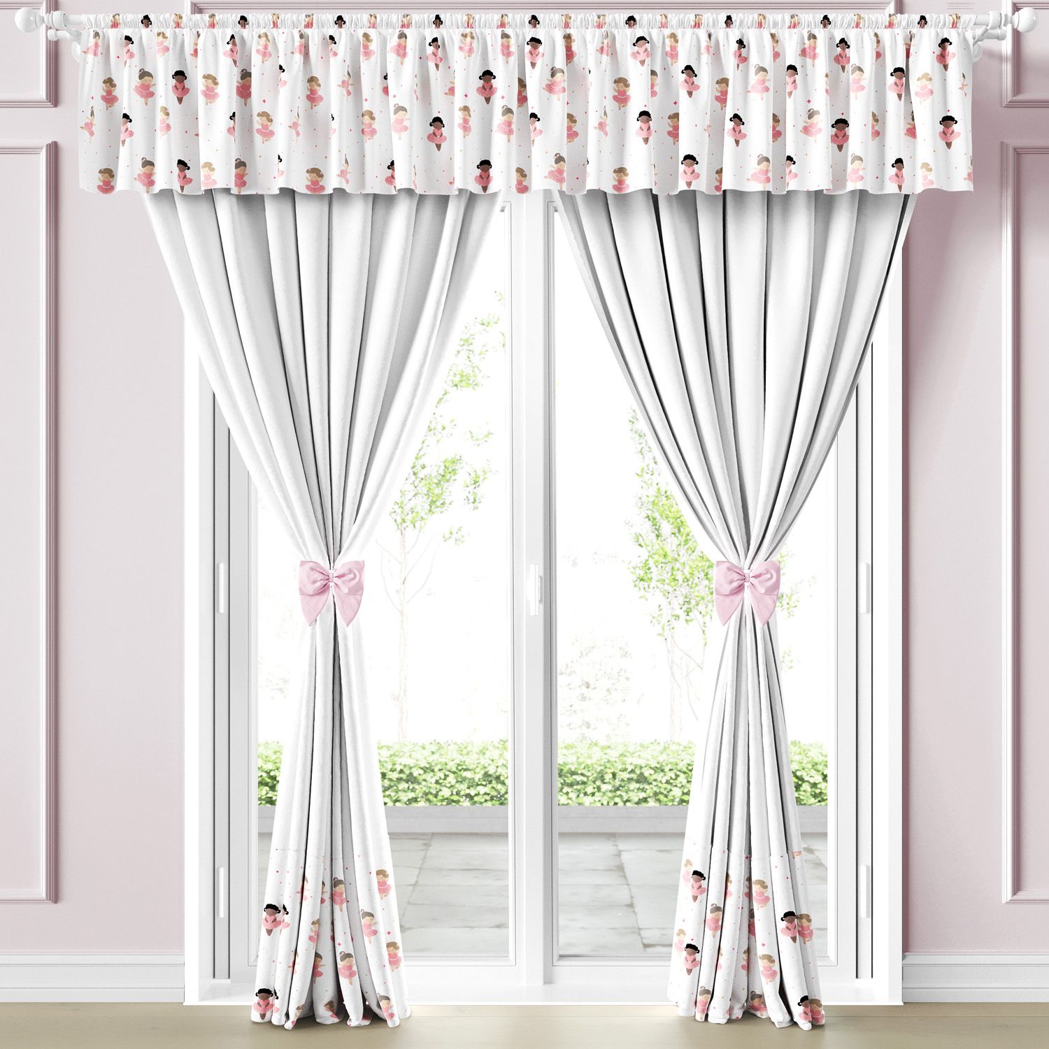 Cortina Infantil e Bebê Bailarinas Baby — vista alternativa