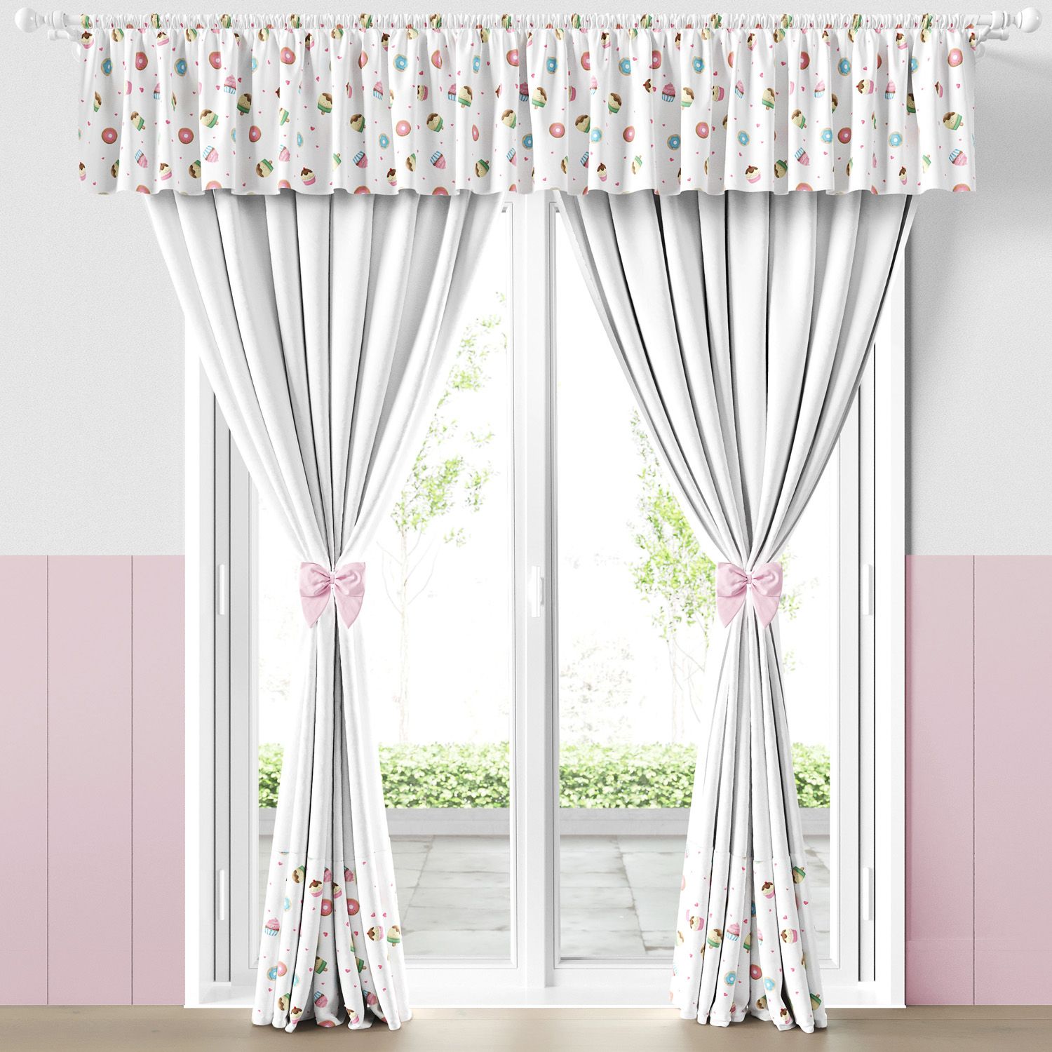 Cortina Infantil e Bebê Docinho Colorido