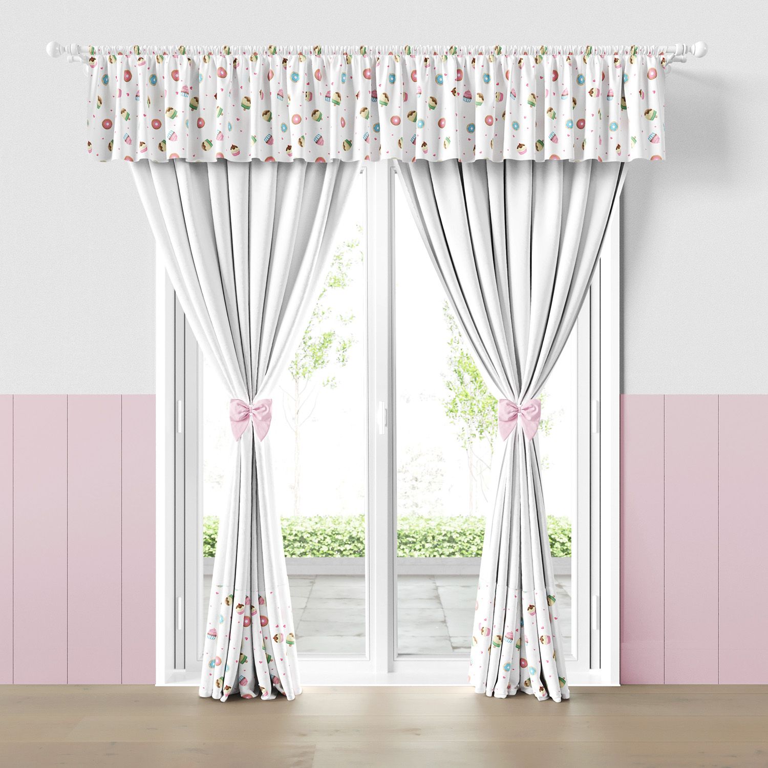 Cortina Infantil e Bebê Docinho Colorido