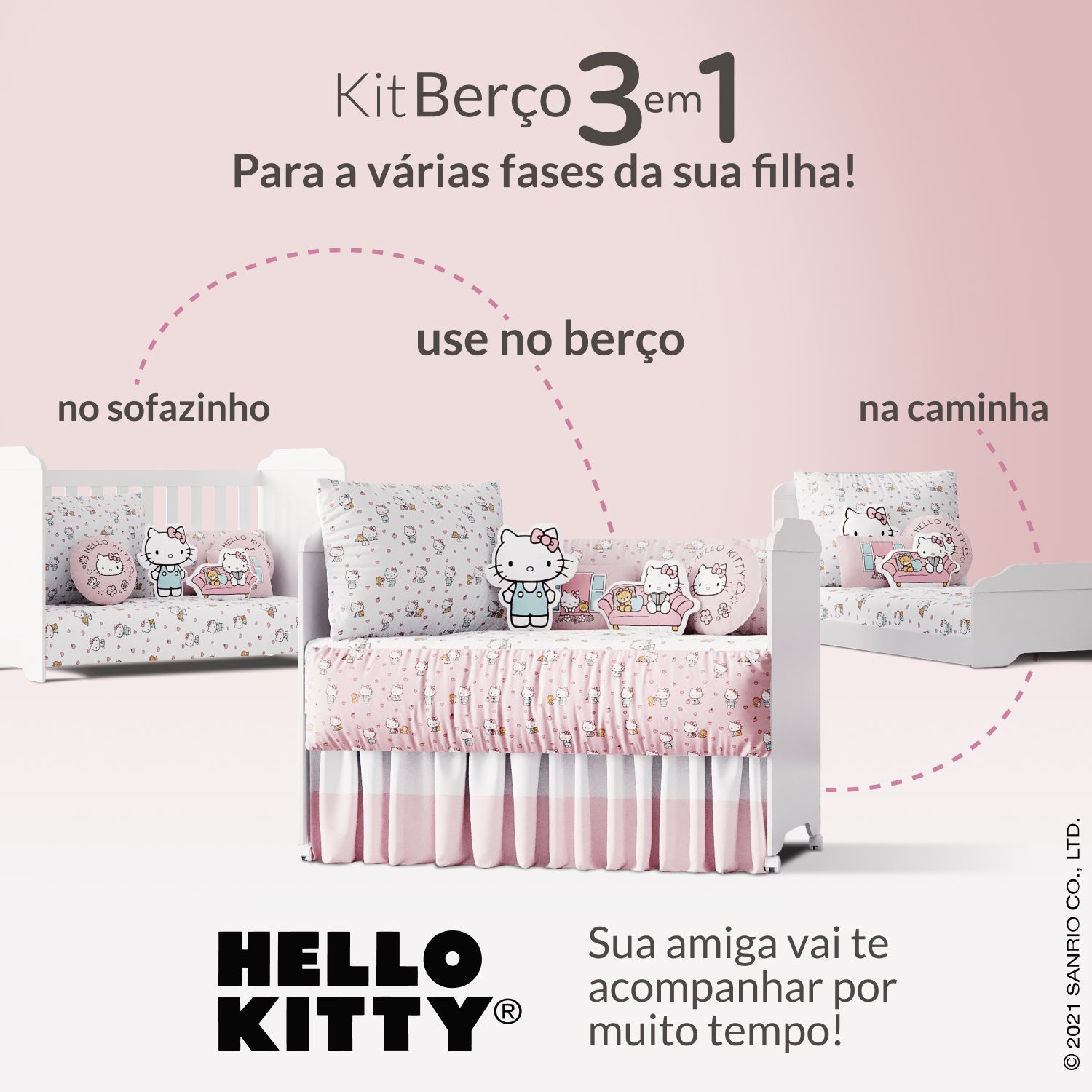 Kit Berço Hello Kitty