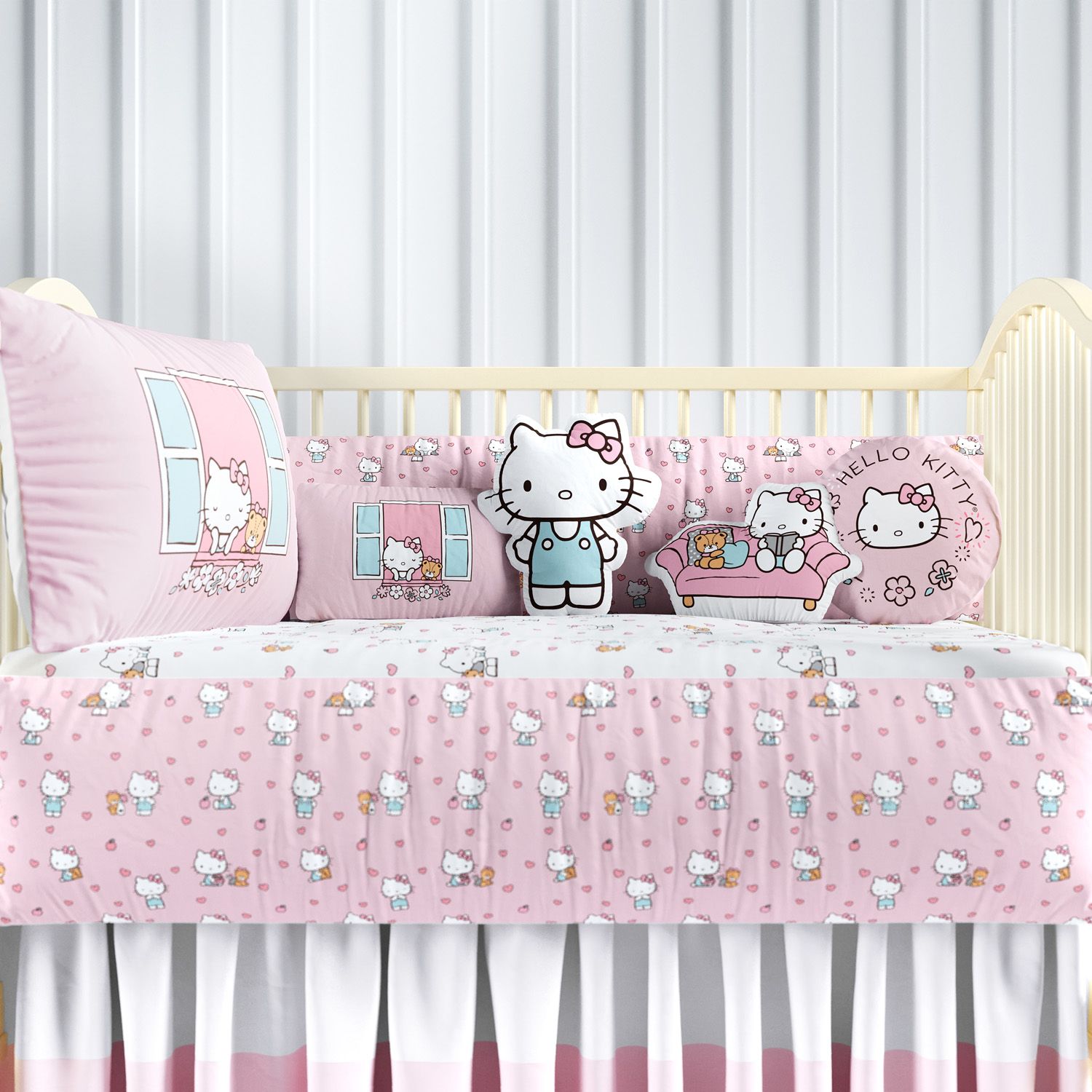 Kit Berço Hello Kitty Rosa