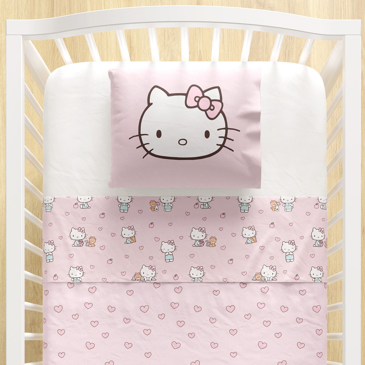 Kit Berço Hello Kitty Rosa
