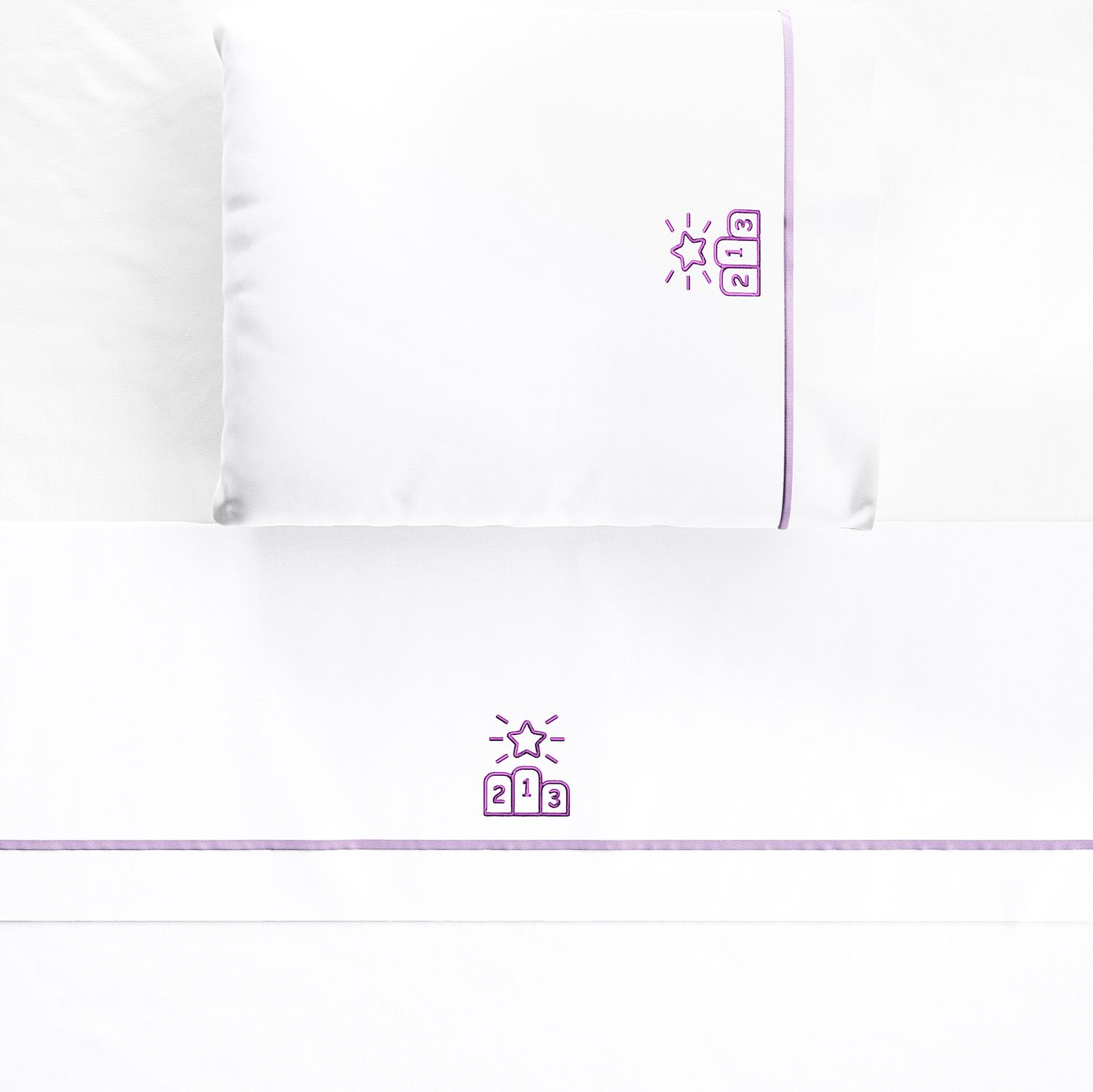 Jogo de Lençol Berço Campeão Lilás 3 Peças