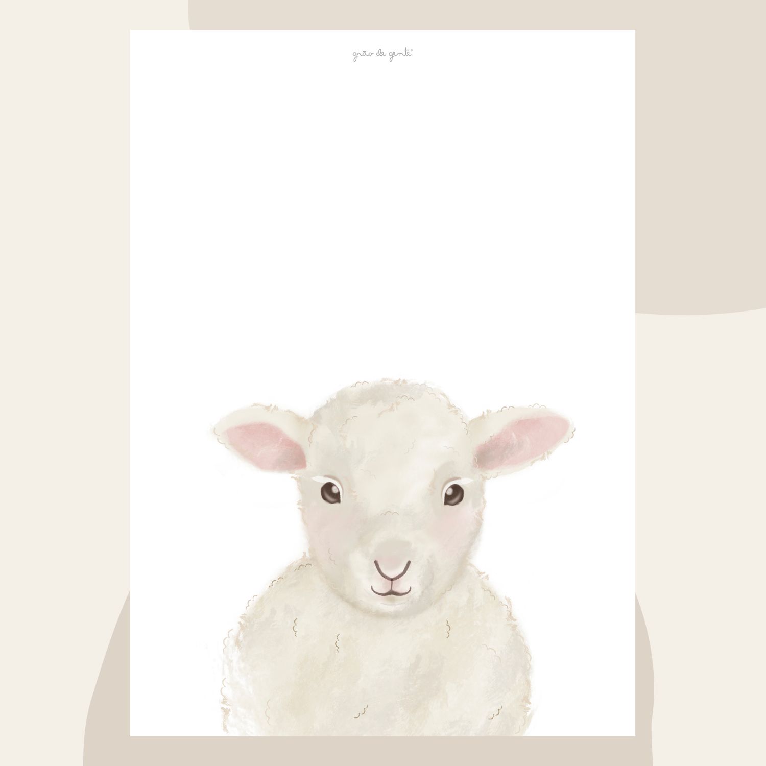 Kit Pôster Adesivo Bichinhos Luxo 4 peças