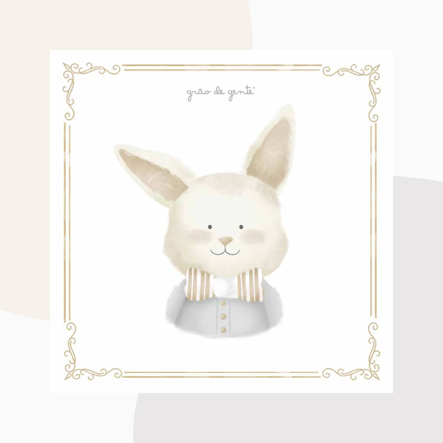 Kit Pôster Adesivo Balões Ursinho Cinza 4 peças