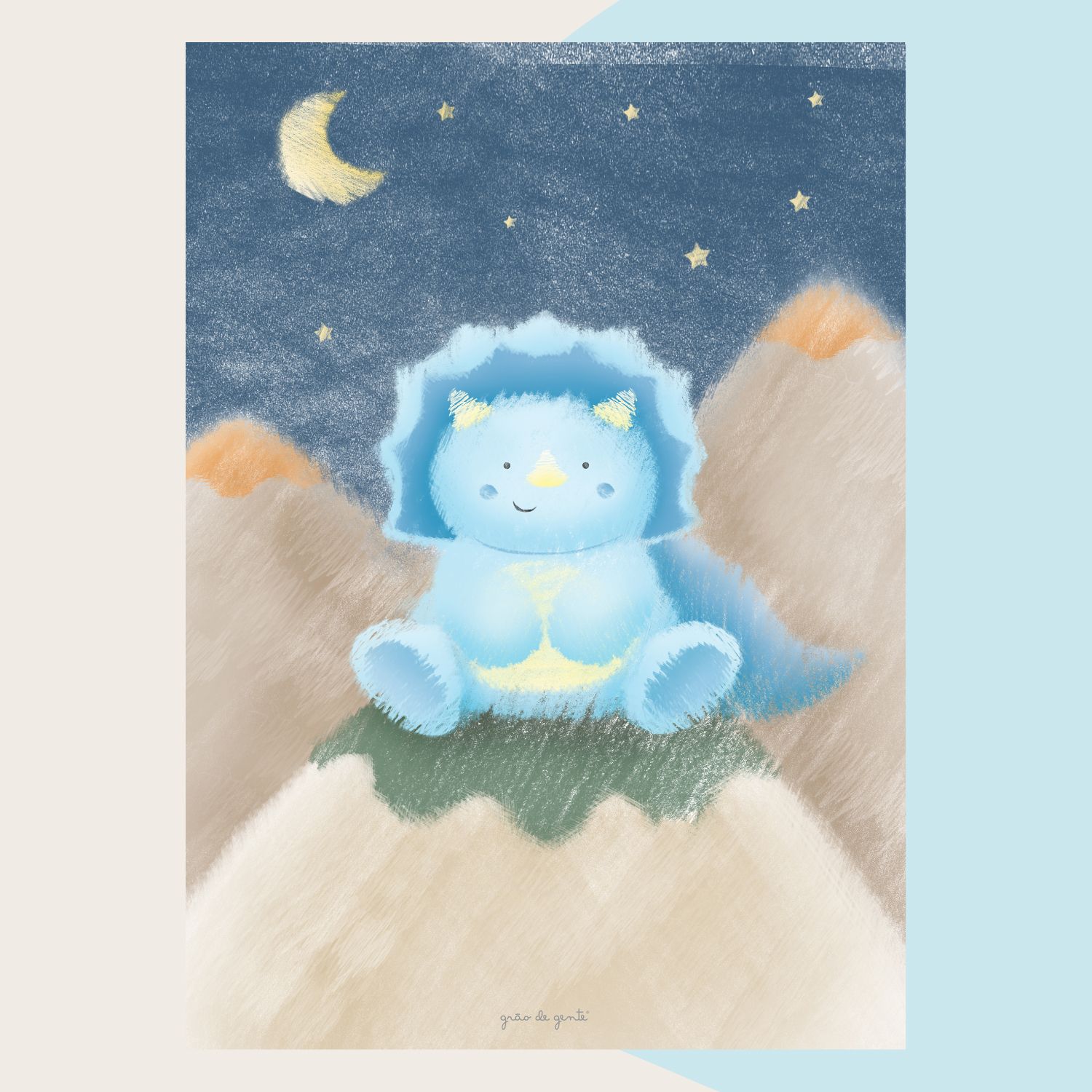 Kit Pôster Adesivo Dinossauros 5 peças