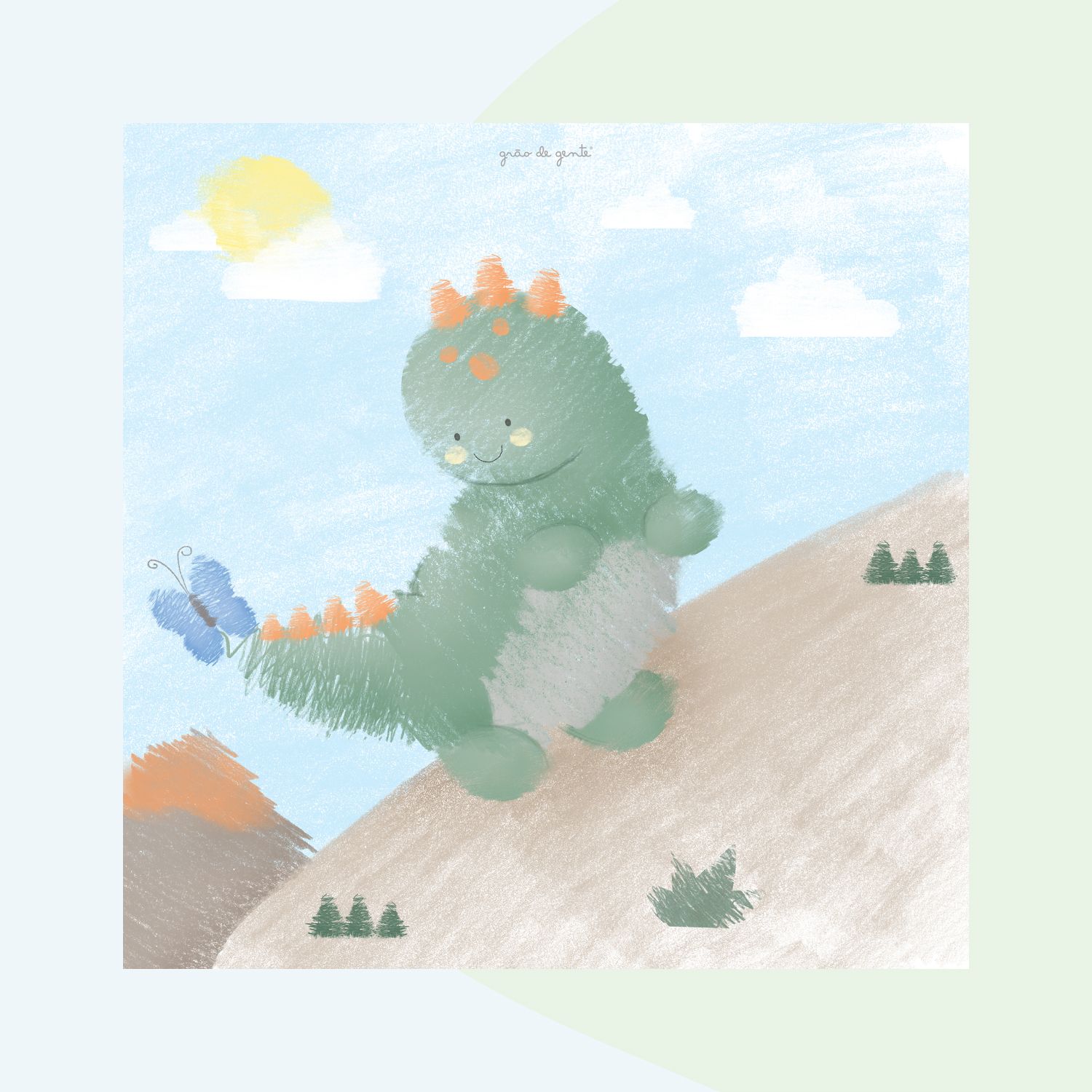 Kit Pôster Adesivo Dinossauros 5 peças