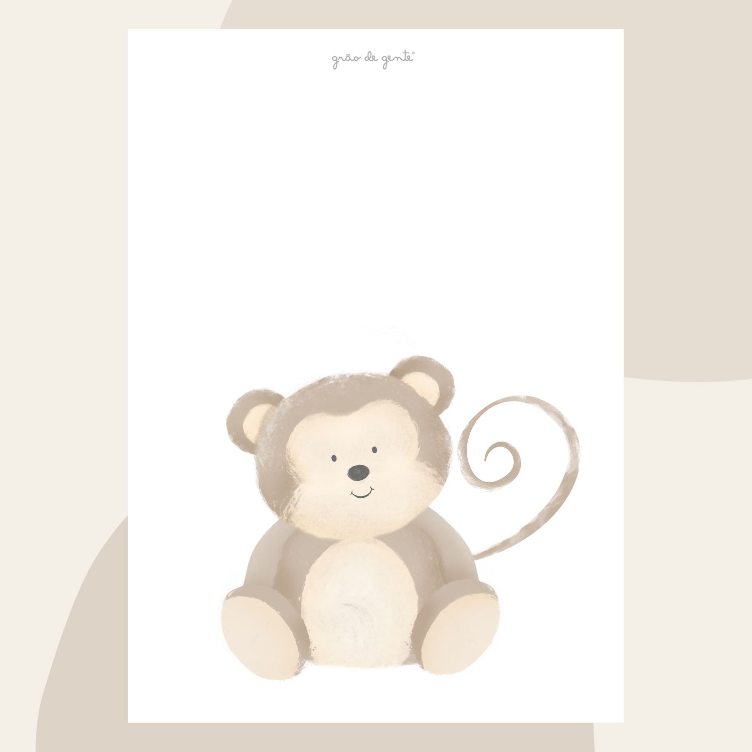 Kit Pôster Adesivo Amiguinhos Safári 5 peças