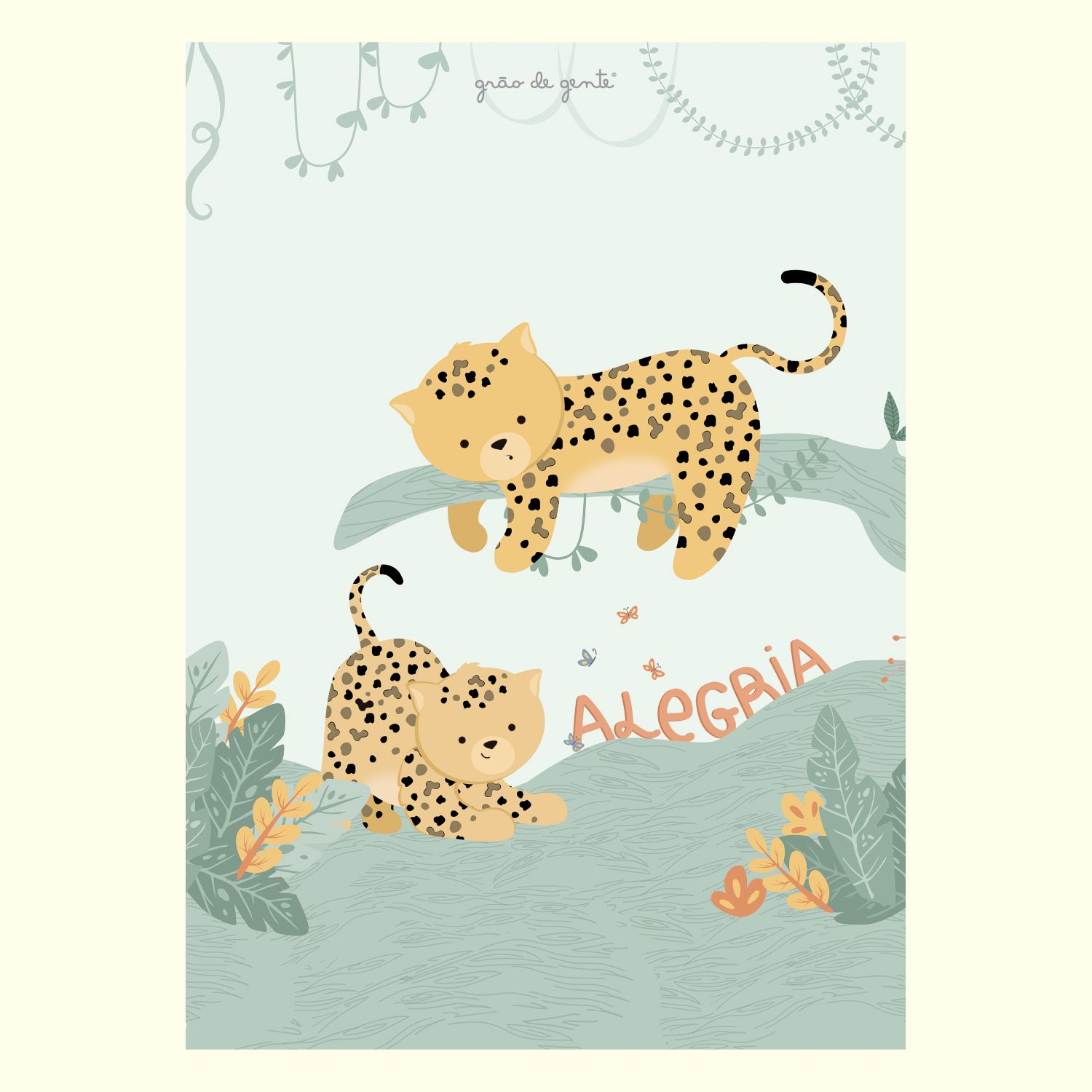 Kit Pôster Adesivo Amiguinhos da Fauna Brasileira 6 peças