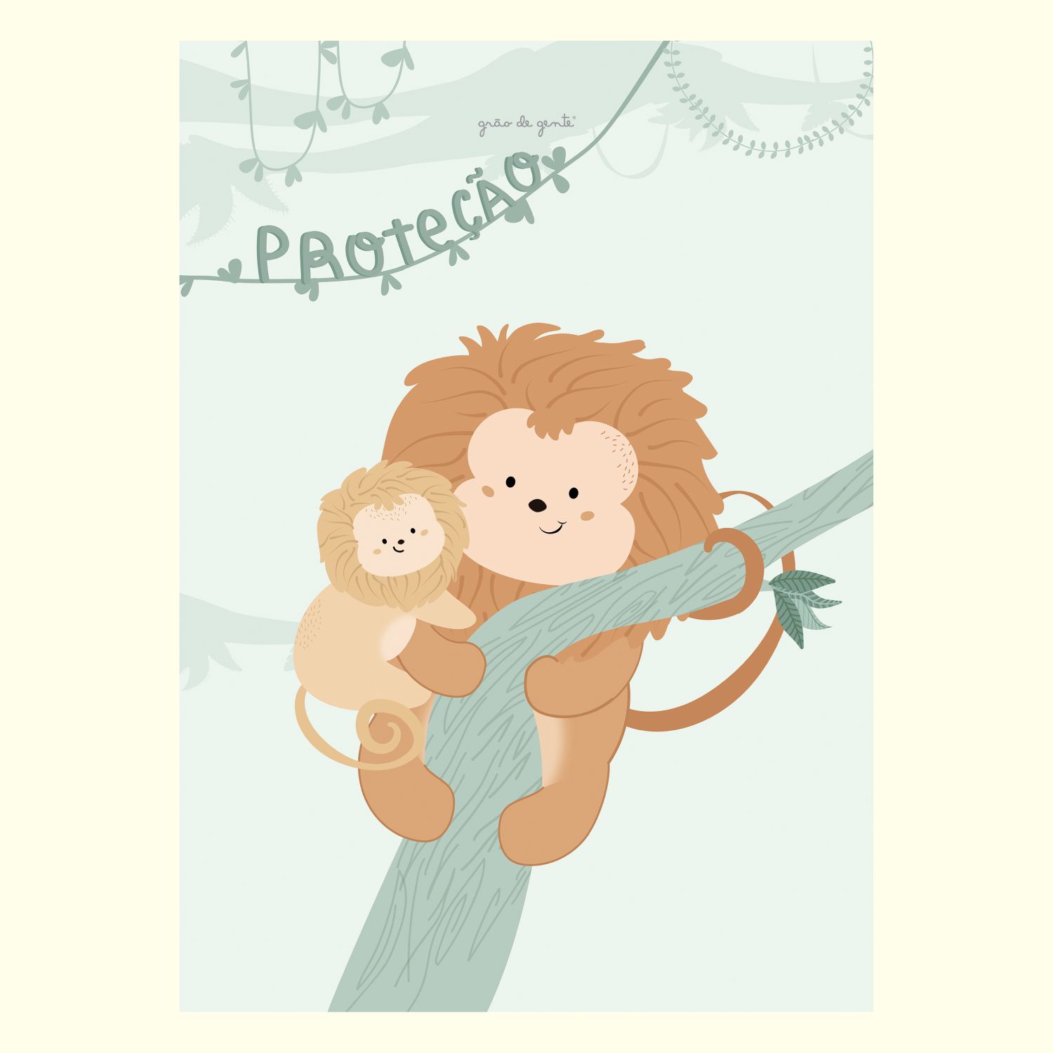 Kit Pôster Adesivo Amiguinhos da Fauna Brasileira 6 peças