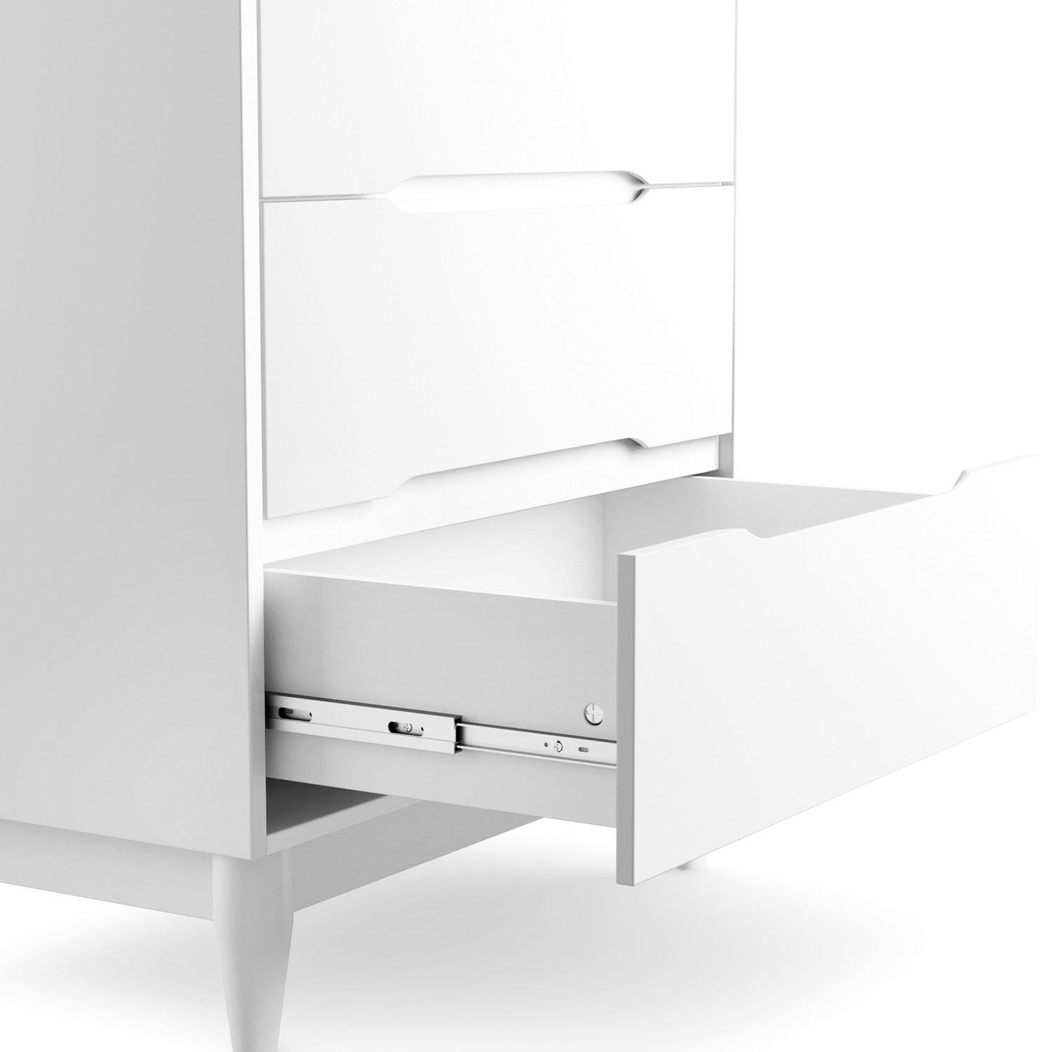 Cômoda Infantil 3 Gavetas Branco Tomi