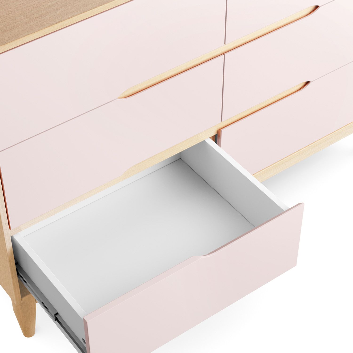 Cômoda Infantil 6 Gavetas Cinza Tomi