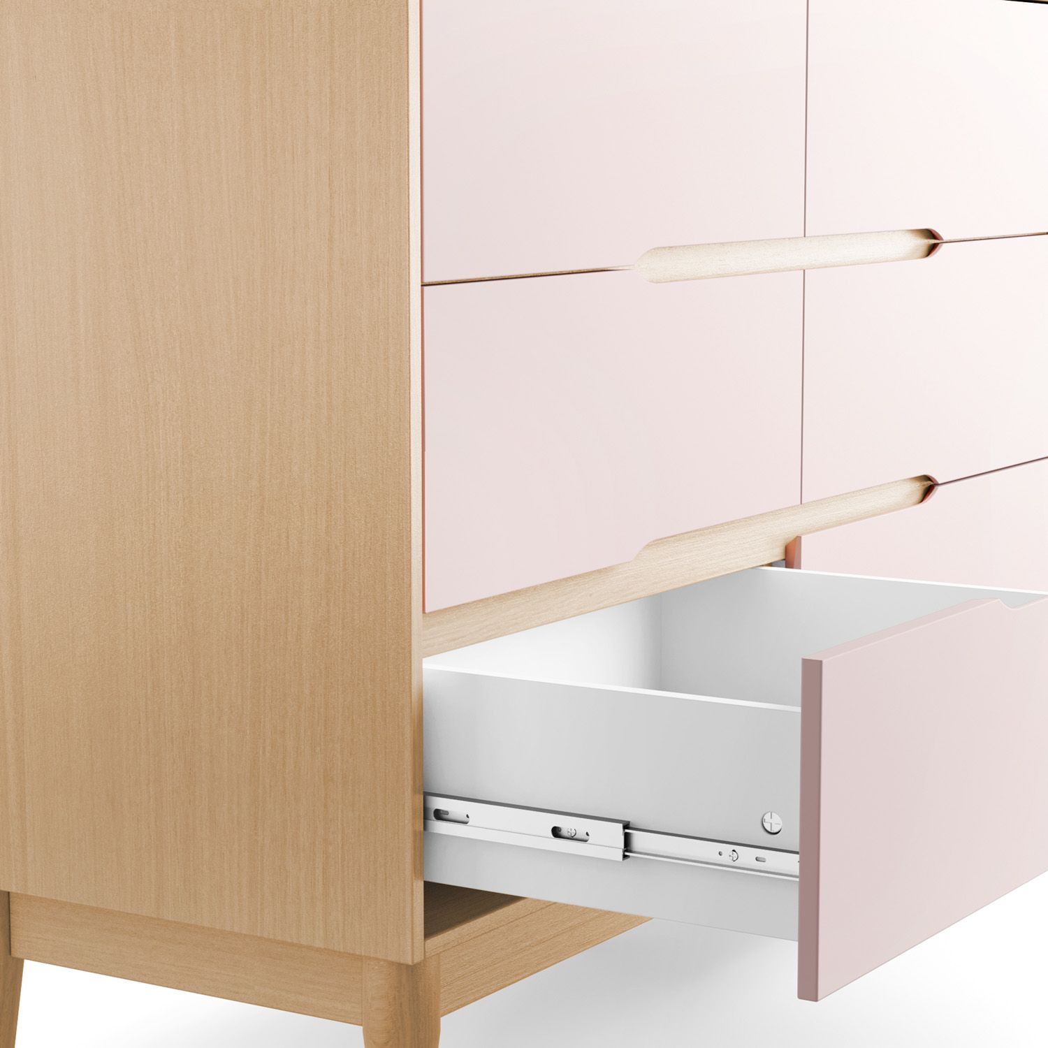 Cômoda Infantil 6 Gavetas Cinza Tomi