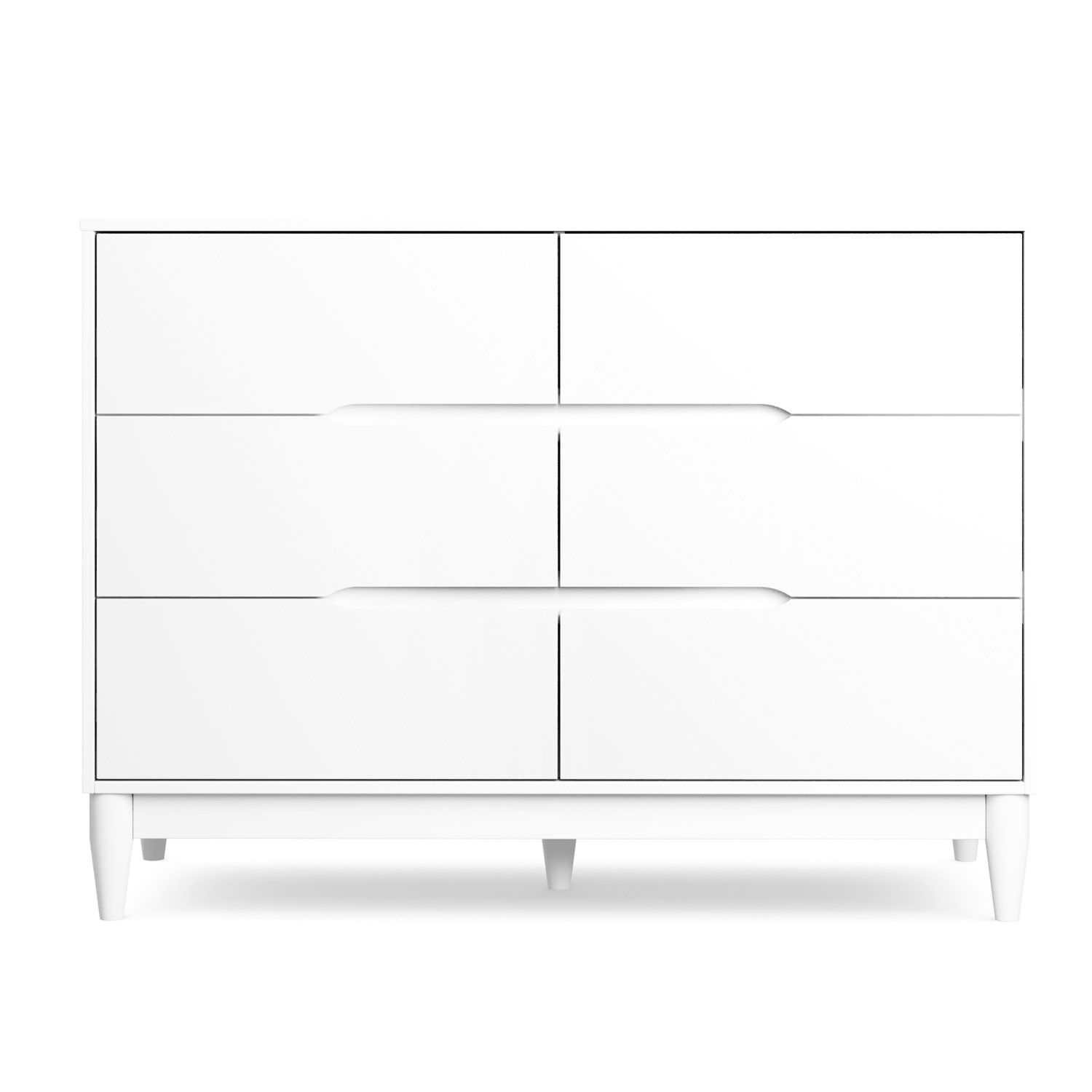 Cômoda Infantil 6 Gavetas Cinza Tomi