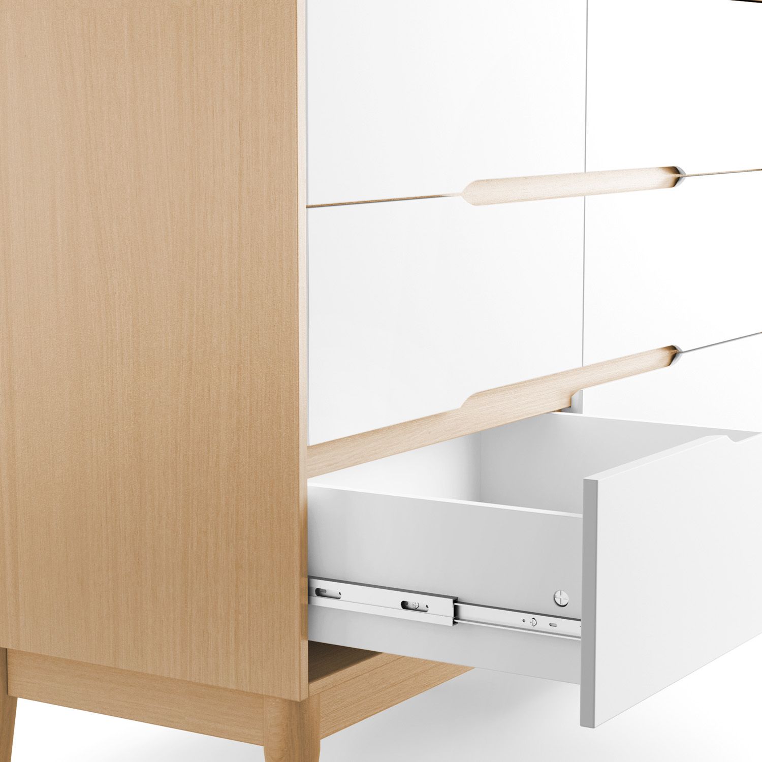 Cômoda Infantil 6 Gavetas Cinza Tomi