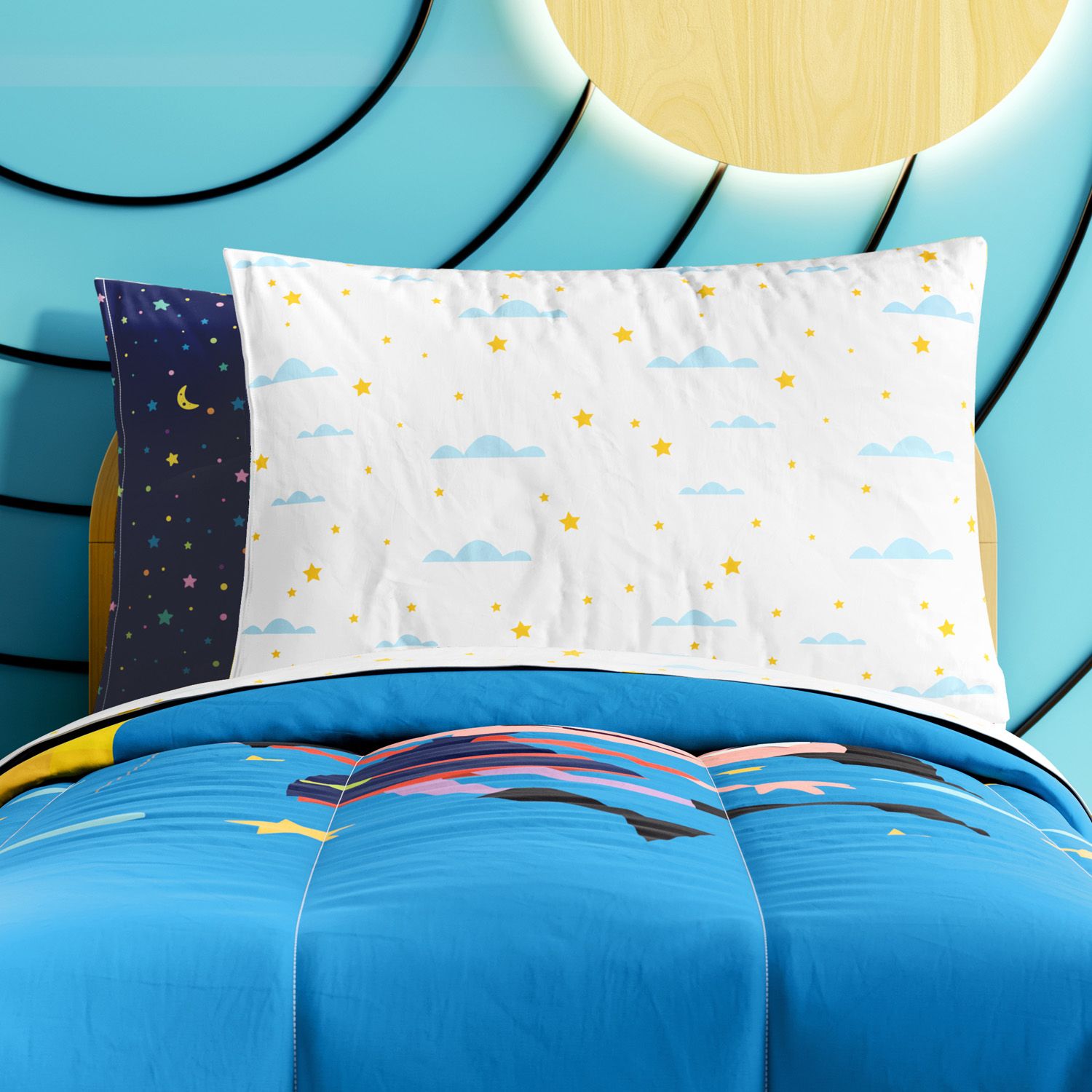 Kit Cama Infantil Solteiro O Show da Luna Espacial