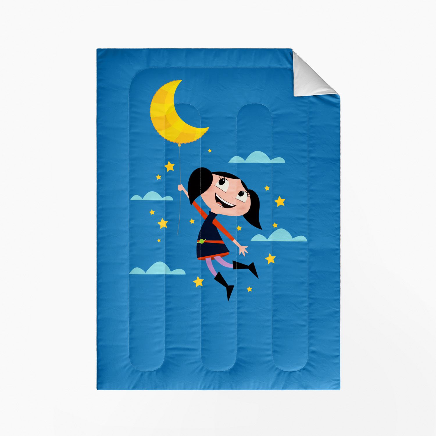 Edredom Infantil Solteiro O Show da Luna Espacial