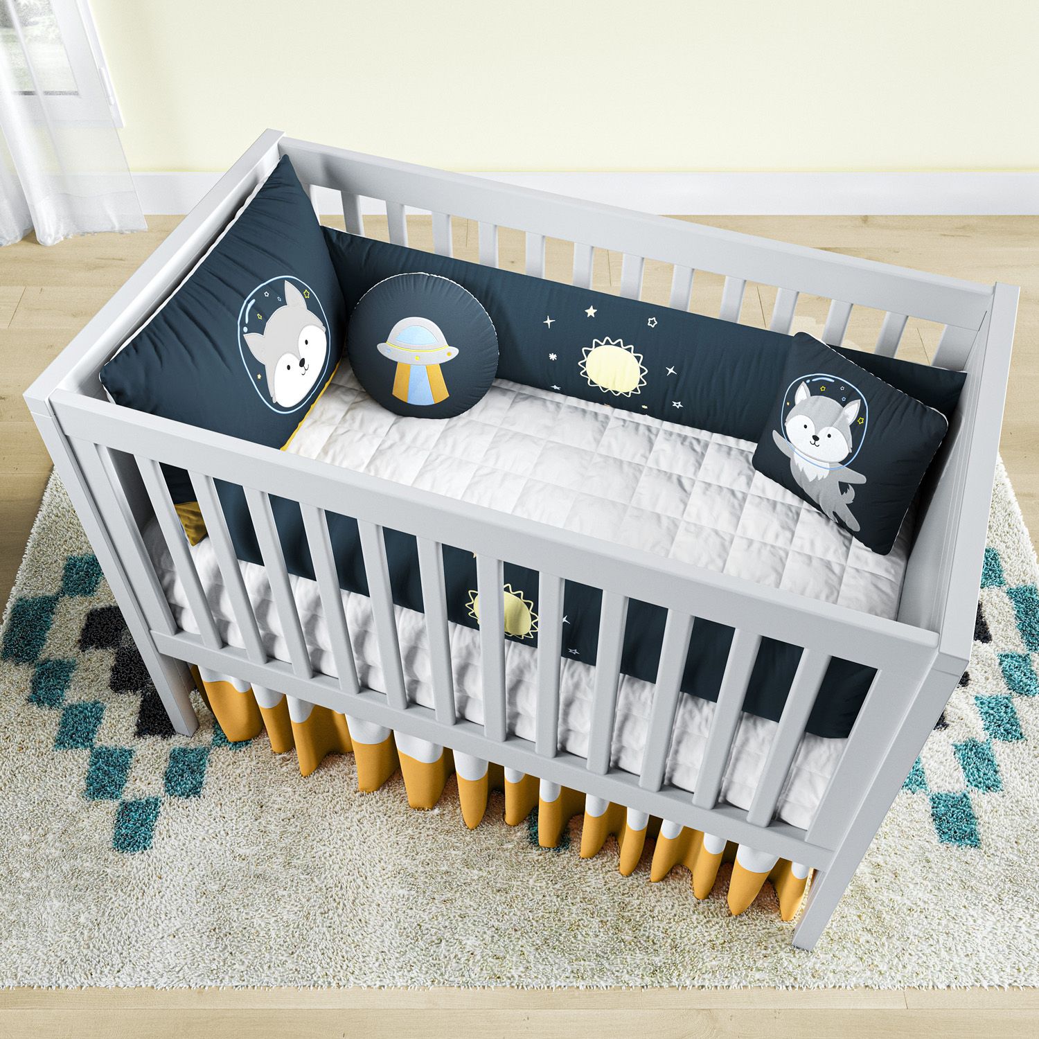 Kit Berço Lobinho Astronauta