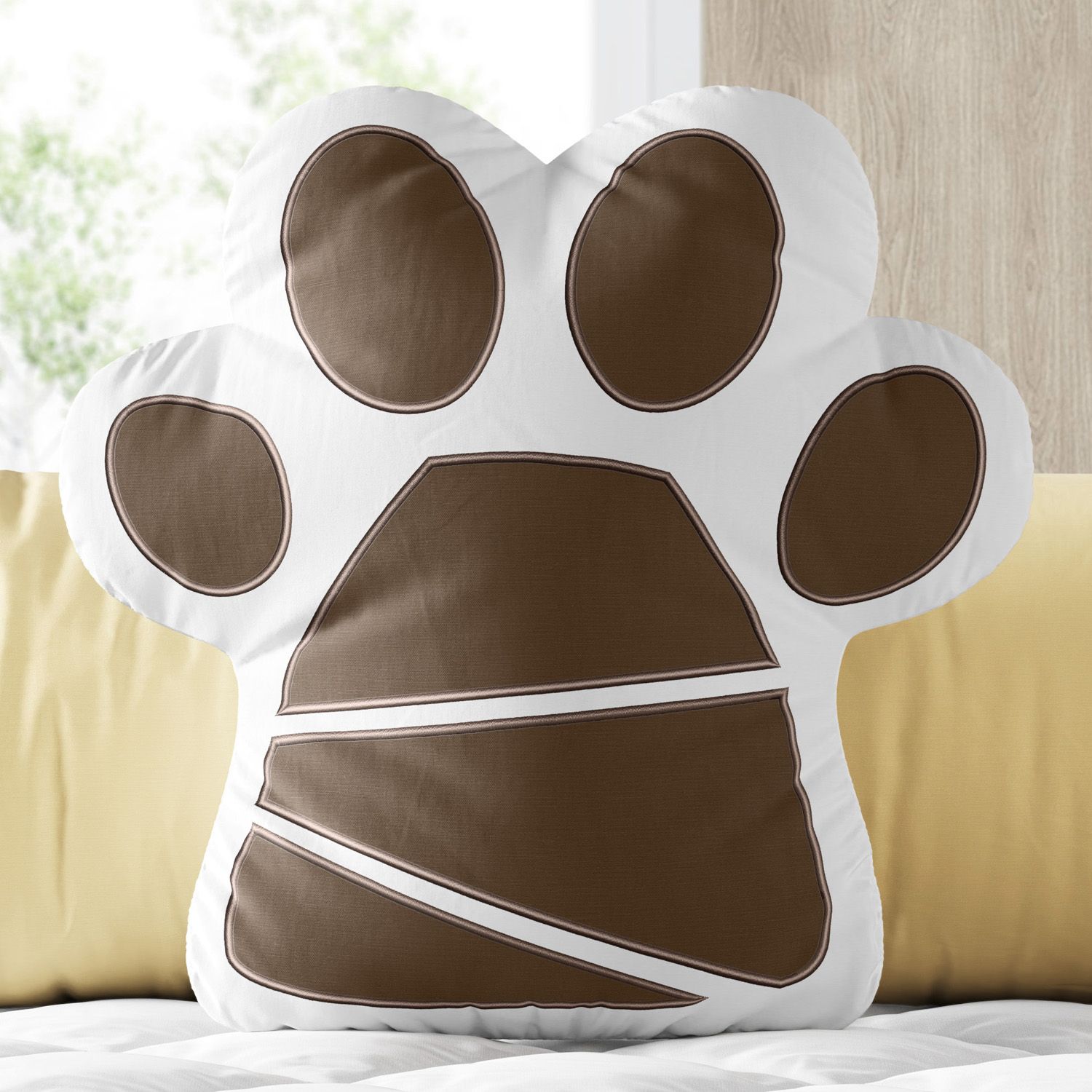 Almofada Patinha de Leão Bordada 29cm