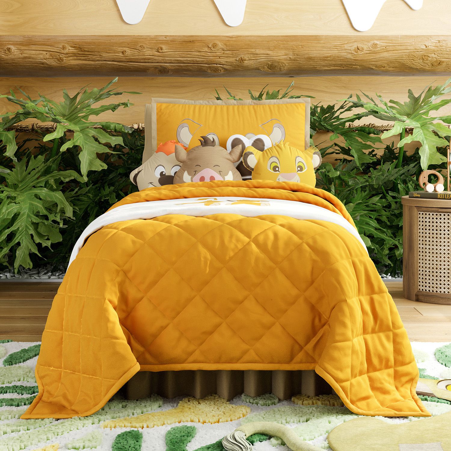 Manta Infantil Solteiro Dupla Face com Soft Simba O Rei Leão 1,20M