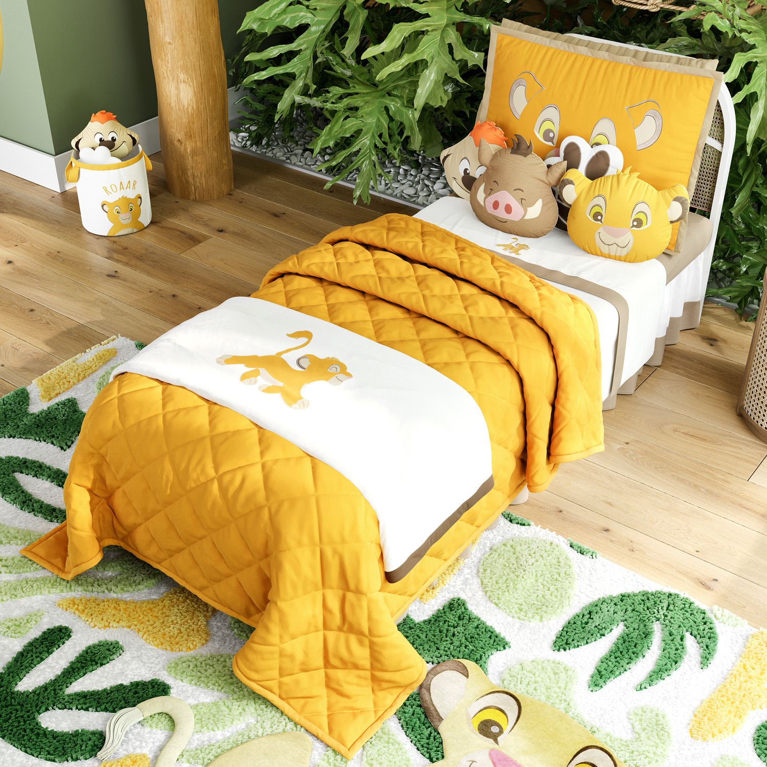 Manta Infantil Solteiro Dupla Face com Soft Simba O Rei Leão 1,20M