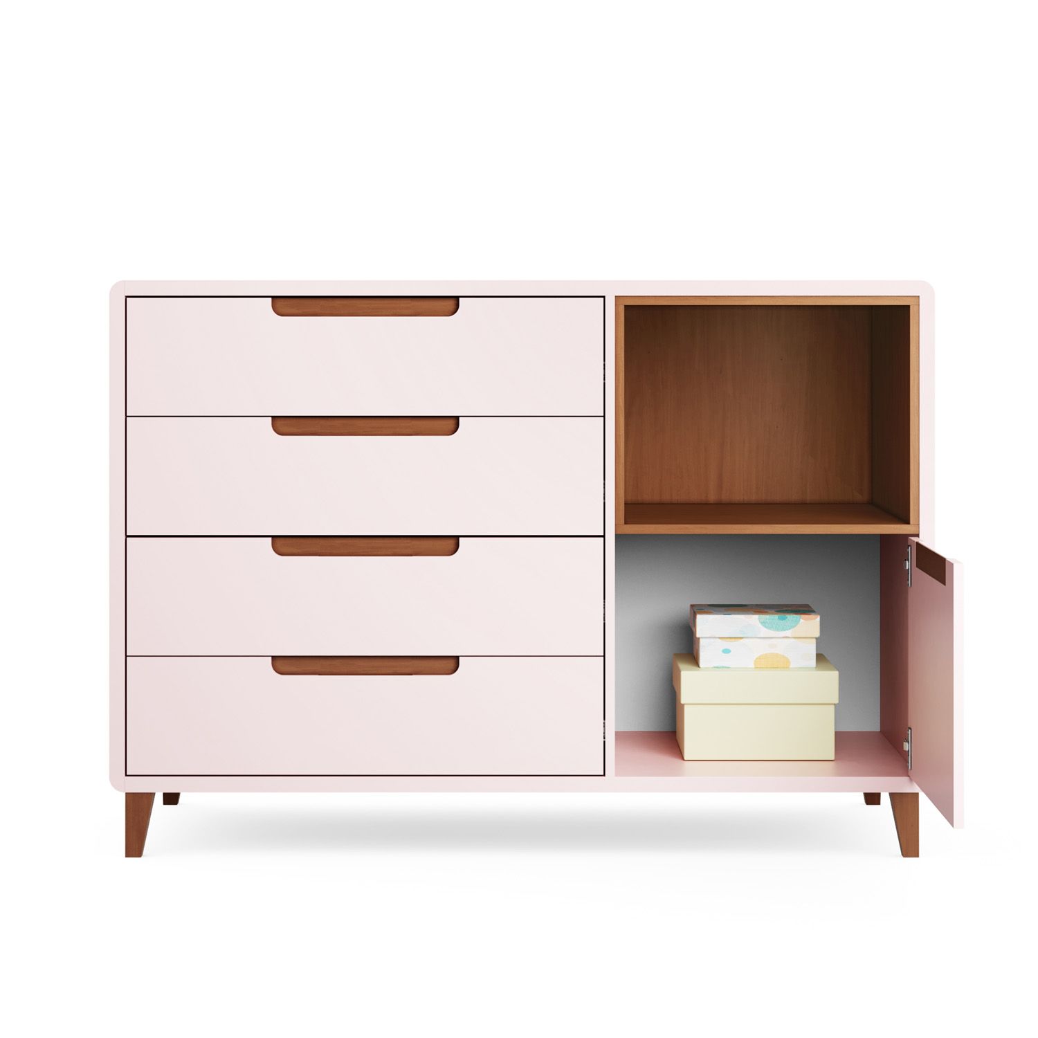 Cômoda Infantil Branco c/ Nicho Capri