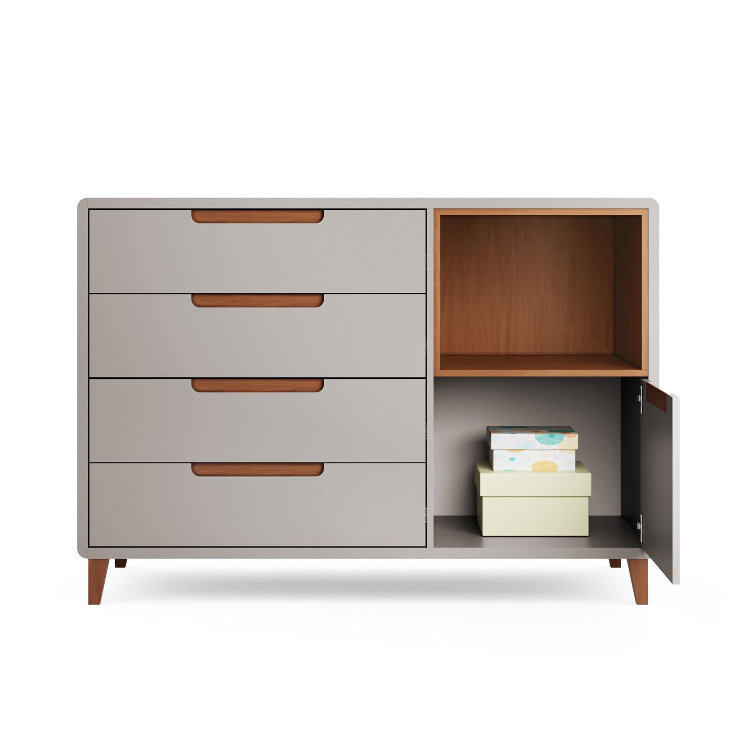 Cômoda Infantil Branco c/ Nicho Capri