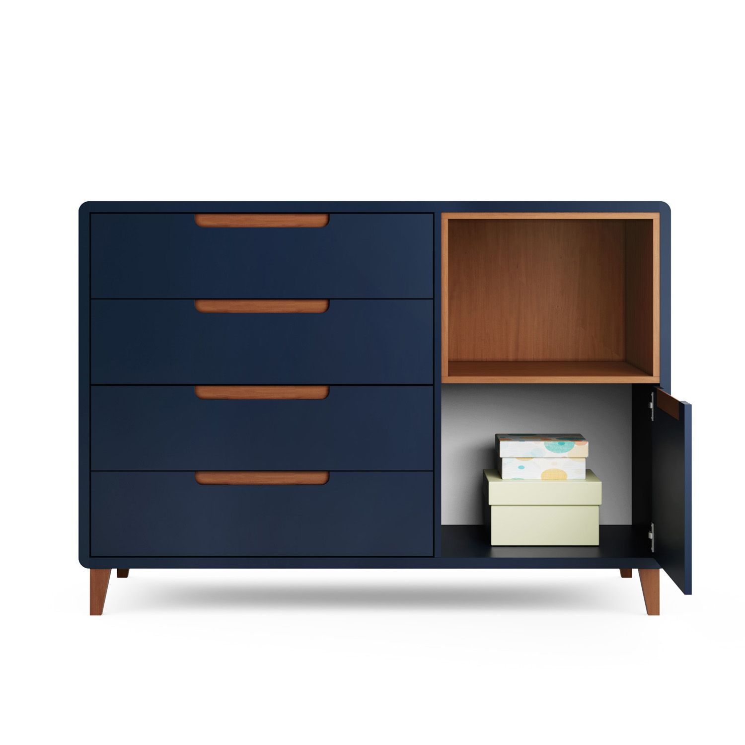 Cômoda Infantil Branco c/ Nicho Capri