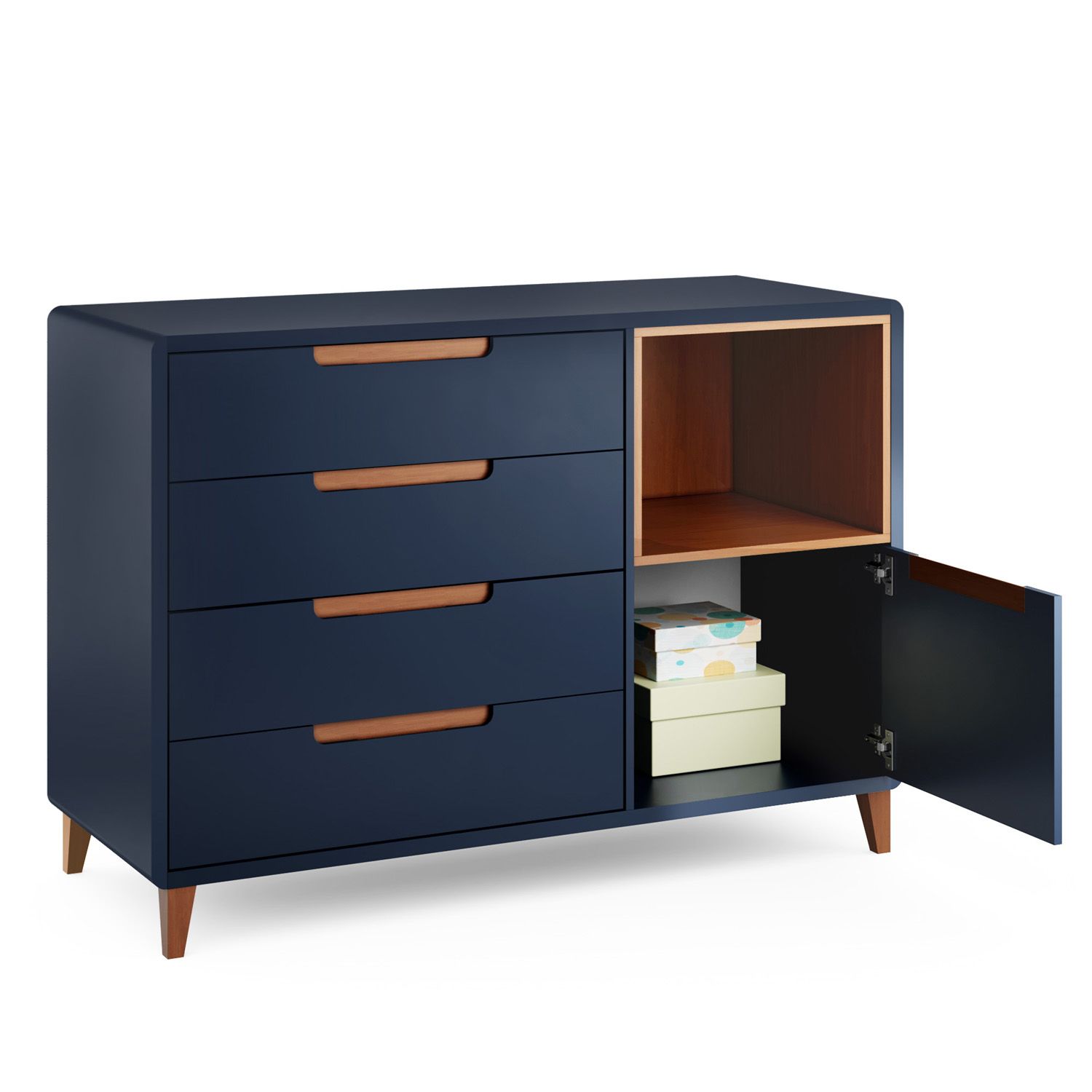 Cômoda Infantil Branco c/ Nicho Capri