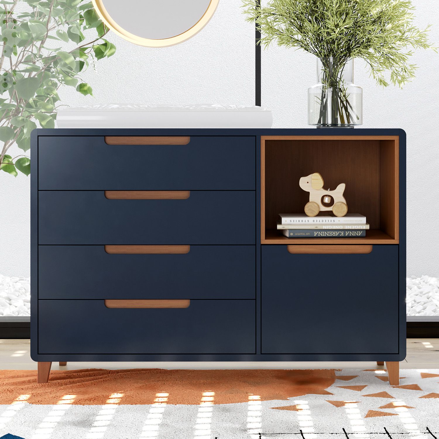 Cômoda Infantil Branco c/ Nicho Capri