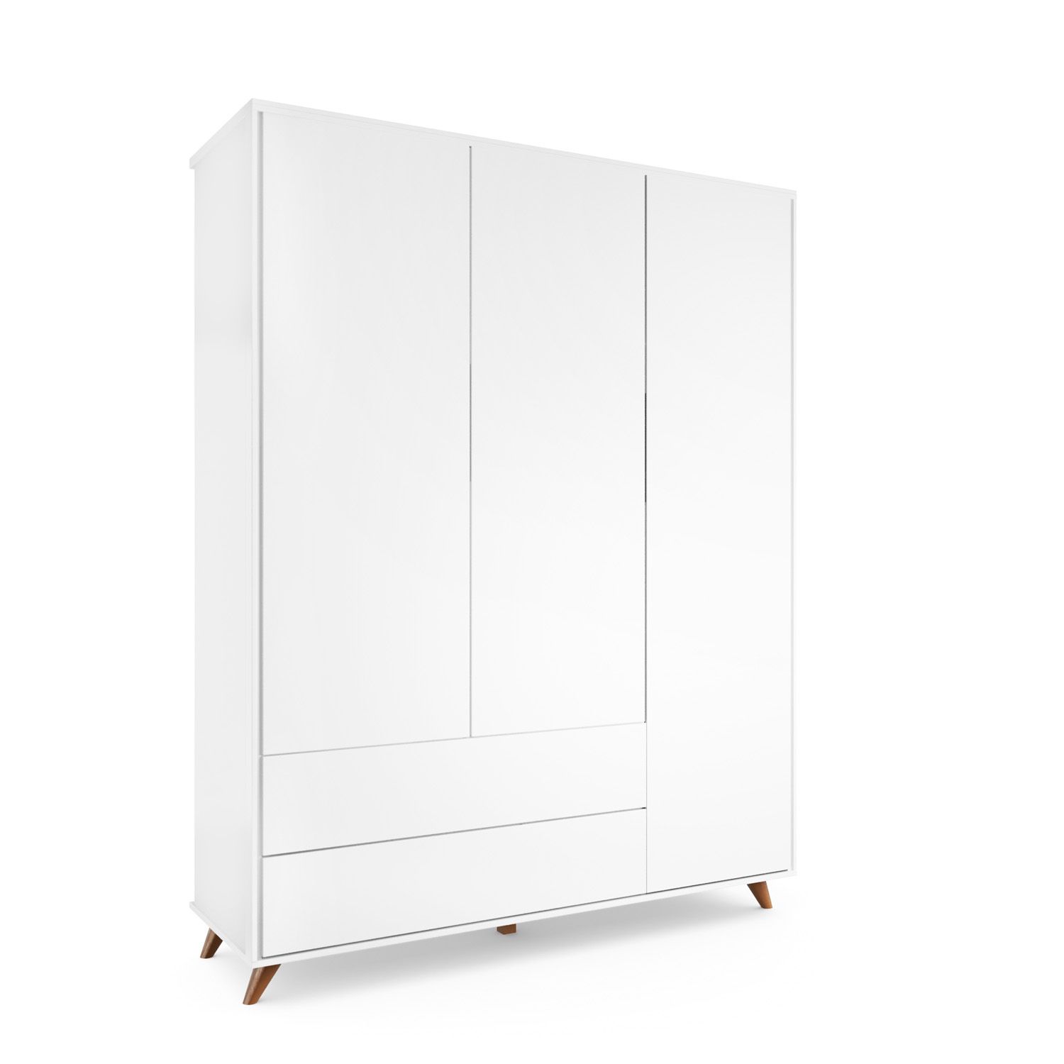 Guarda Roupa Infantil Branco 3 Portas Confort