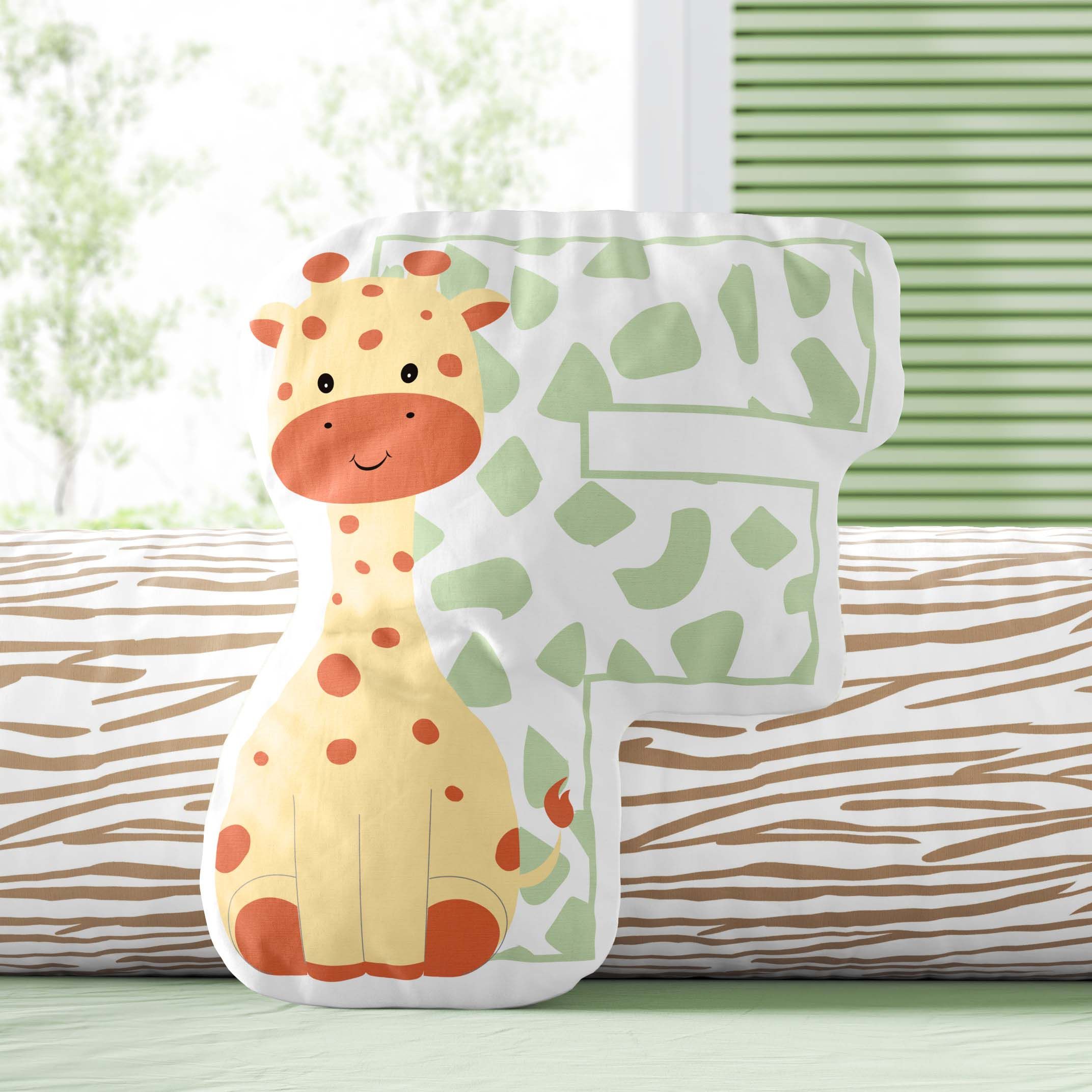 Almofada Amiguinhos Safári Letras de A a Z