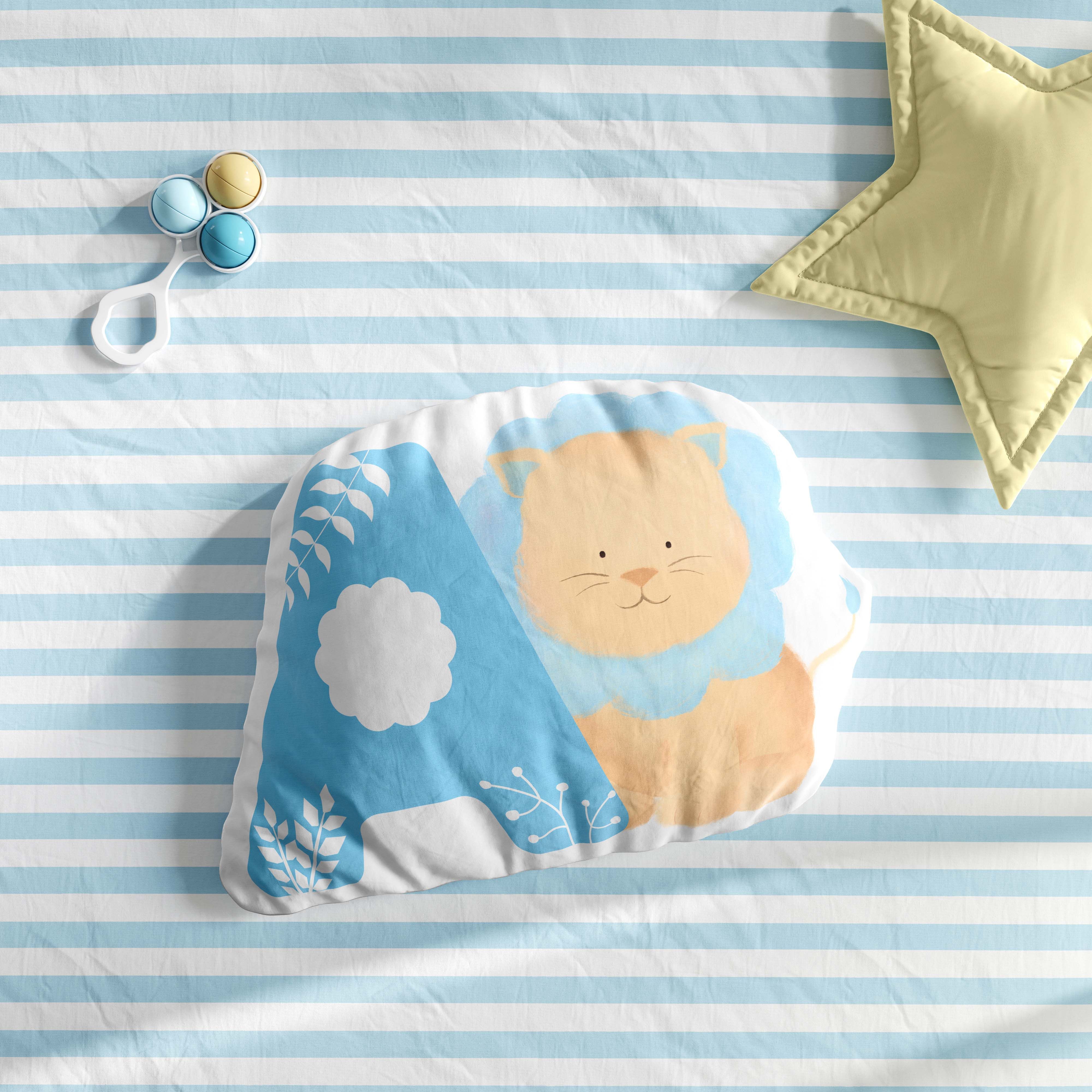 Almofada Safári Aquarela Letras de A a Z