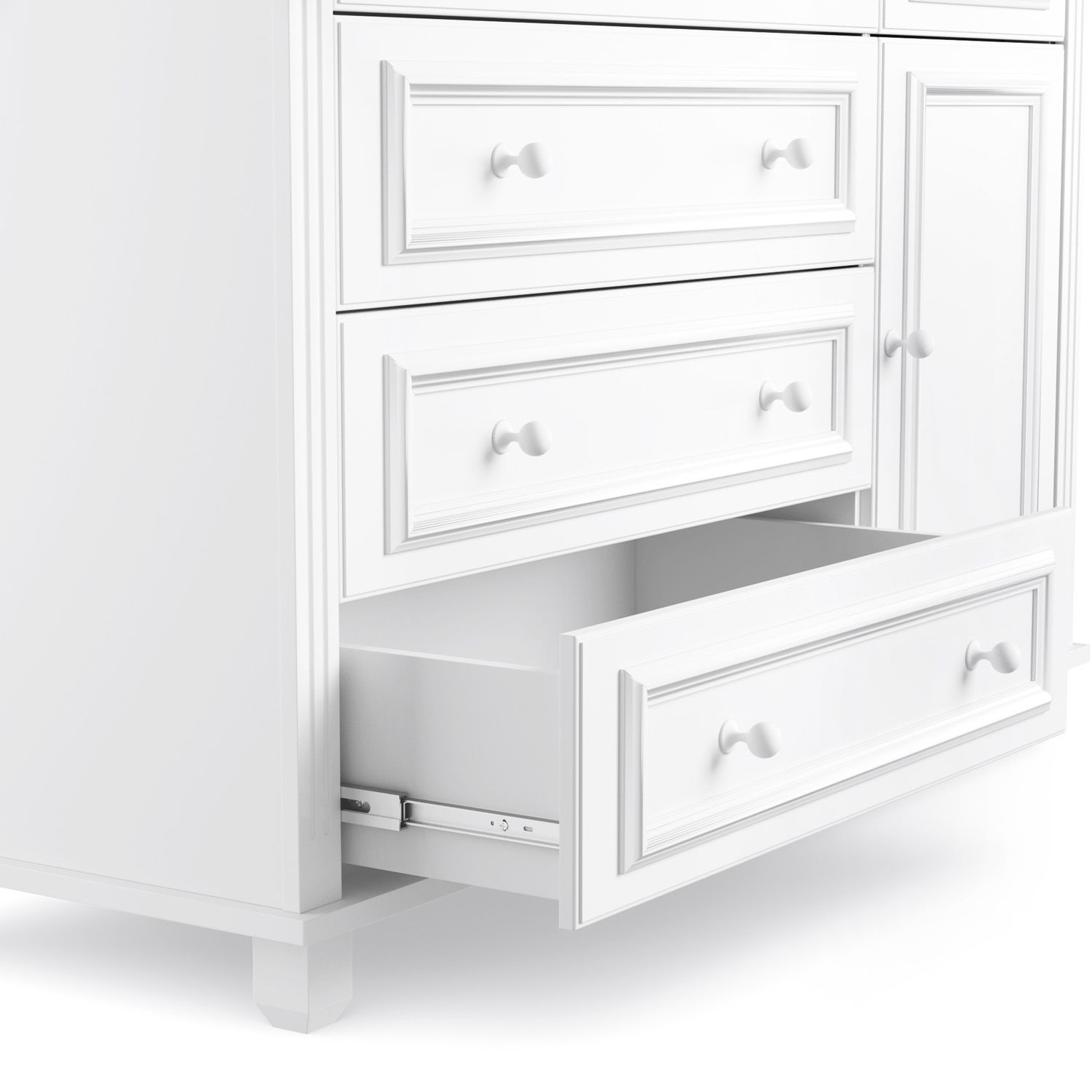 Cômoda Infantil Branco com Porta Paris