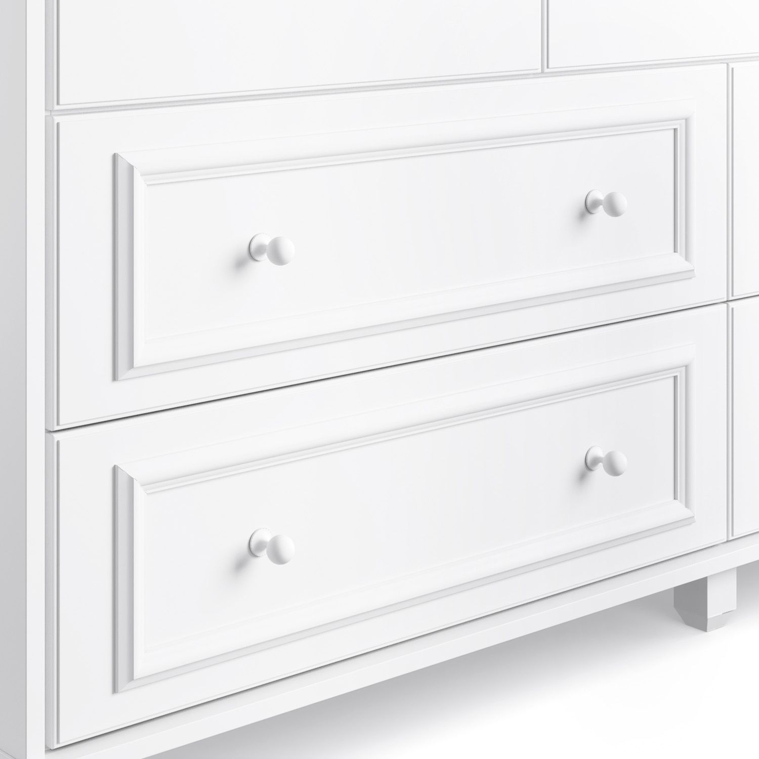 Guarda Roupa Infantil Branco 3 Portas Paris