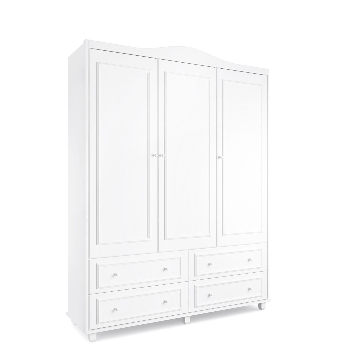 Guarda Roupa Infantil Branco 3 Portas Paris