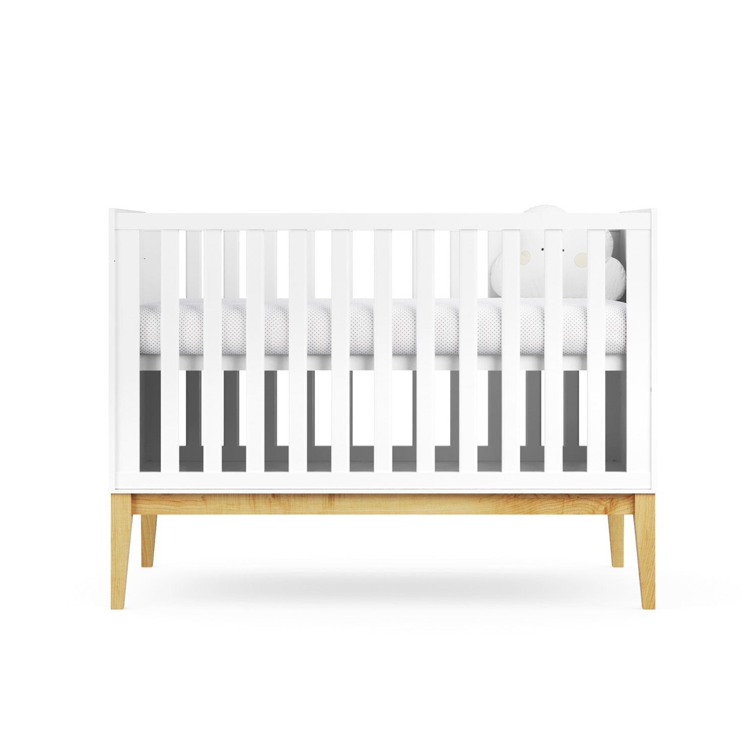 Berço Americano Branco Retrô Amor Perfeito